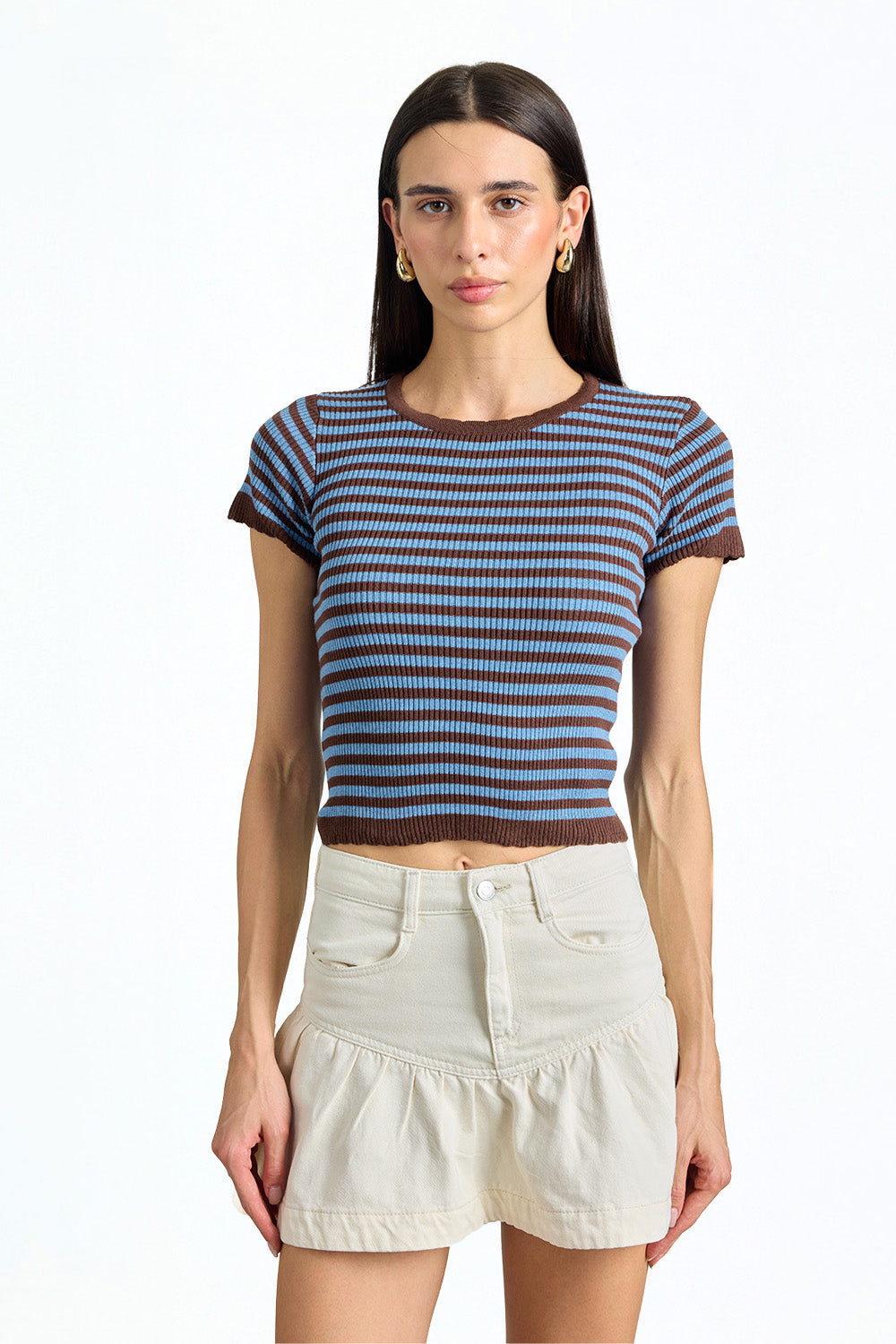 Blue Crush Stripe Top - BonkersCorner