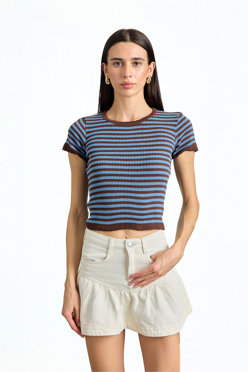 Blue Crush Stripe Top - BonkersCorner
