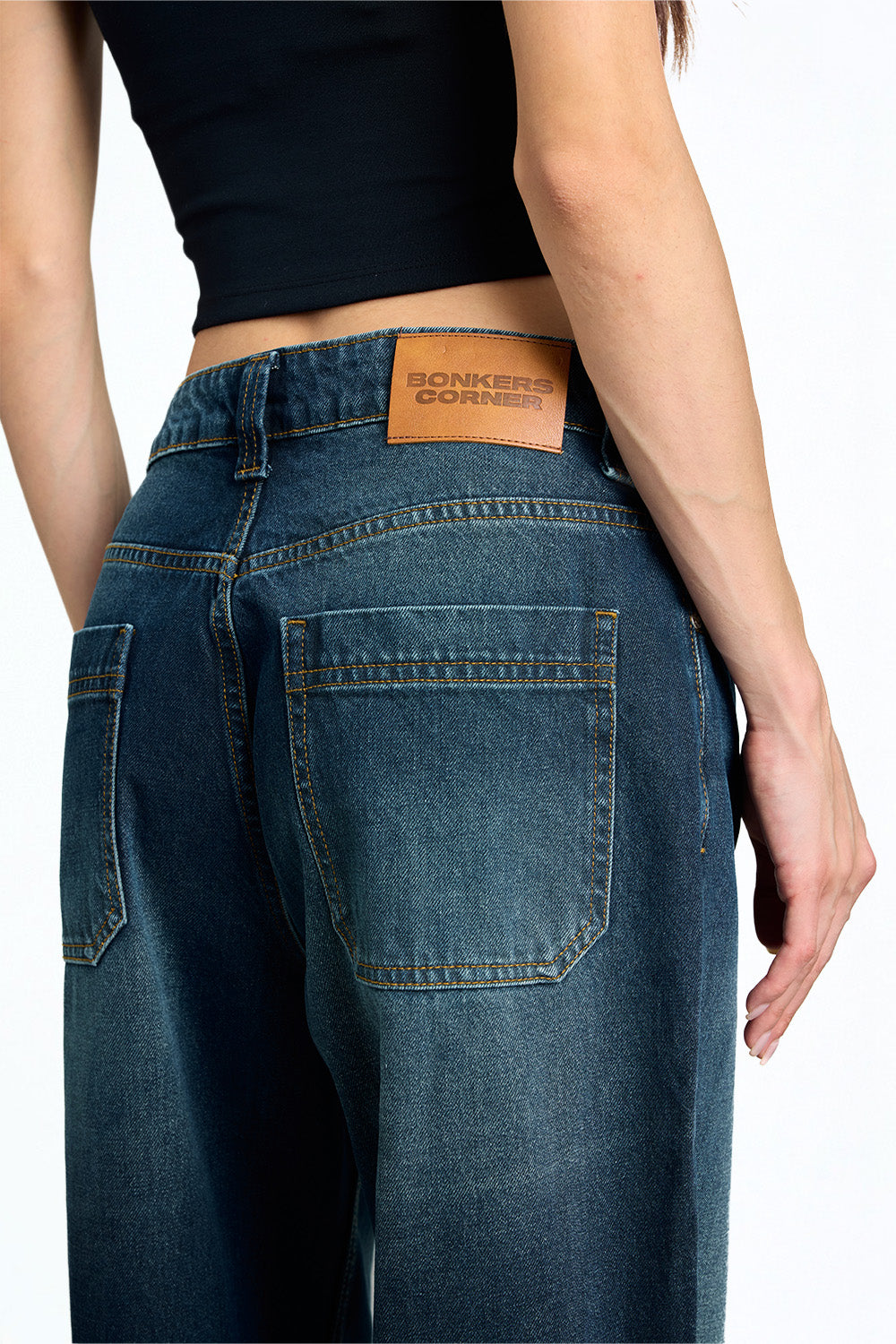Blue Ease Relaxed Fit Jeans - BonkersCorner