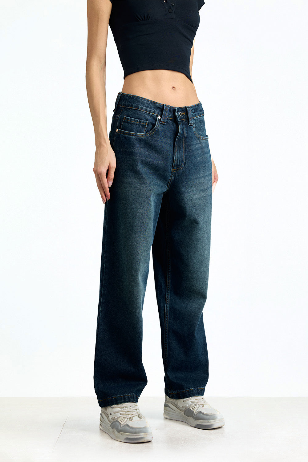 Blue Ease Relaxed Fit Jeans - BonkersCorner