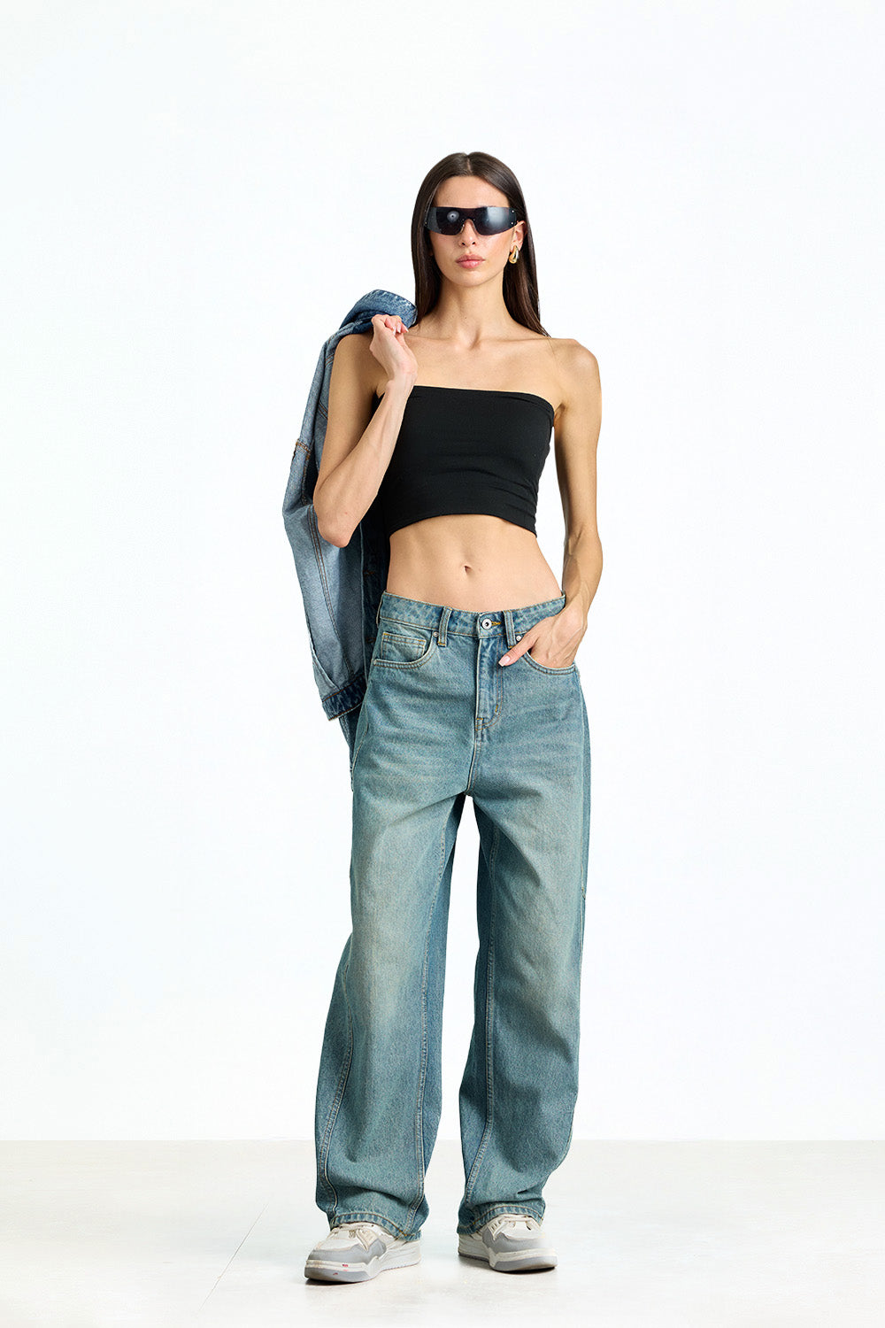 Blue Haze Wide Leg Jeans - BonkersCorner