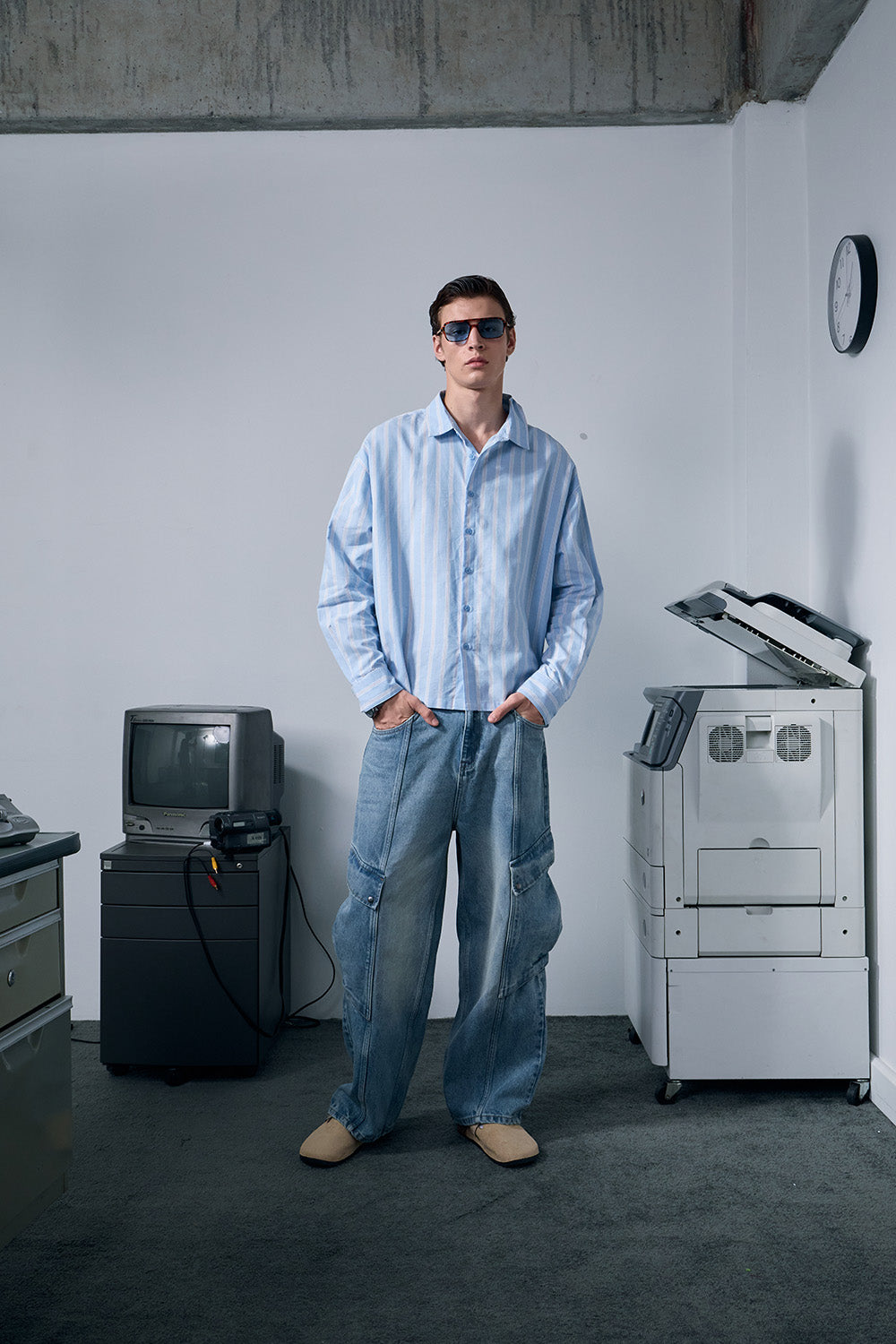 Blue Vintage Striped Full Sleeve Shirt - BonkersCorner