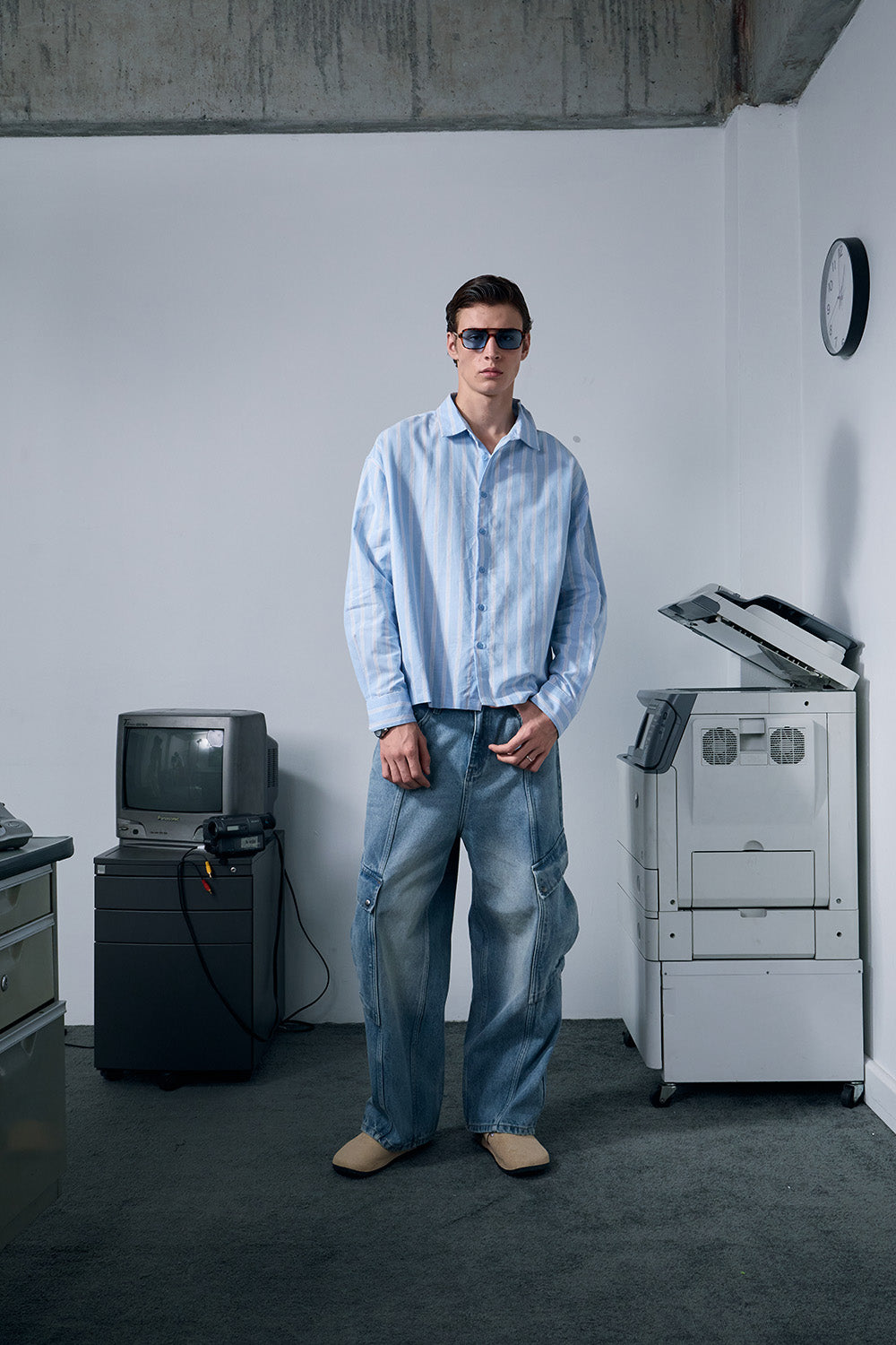 Blue Vintage Striped Full Sleeve Shirt - BonkersCorner