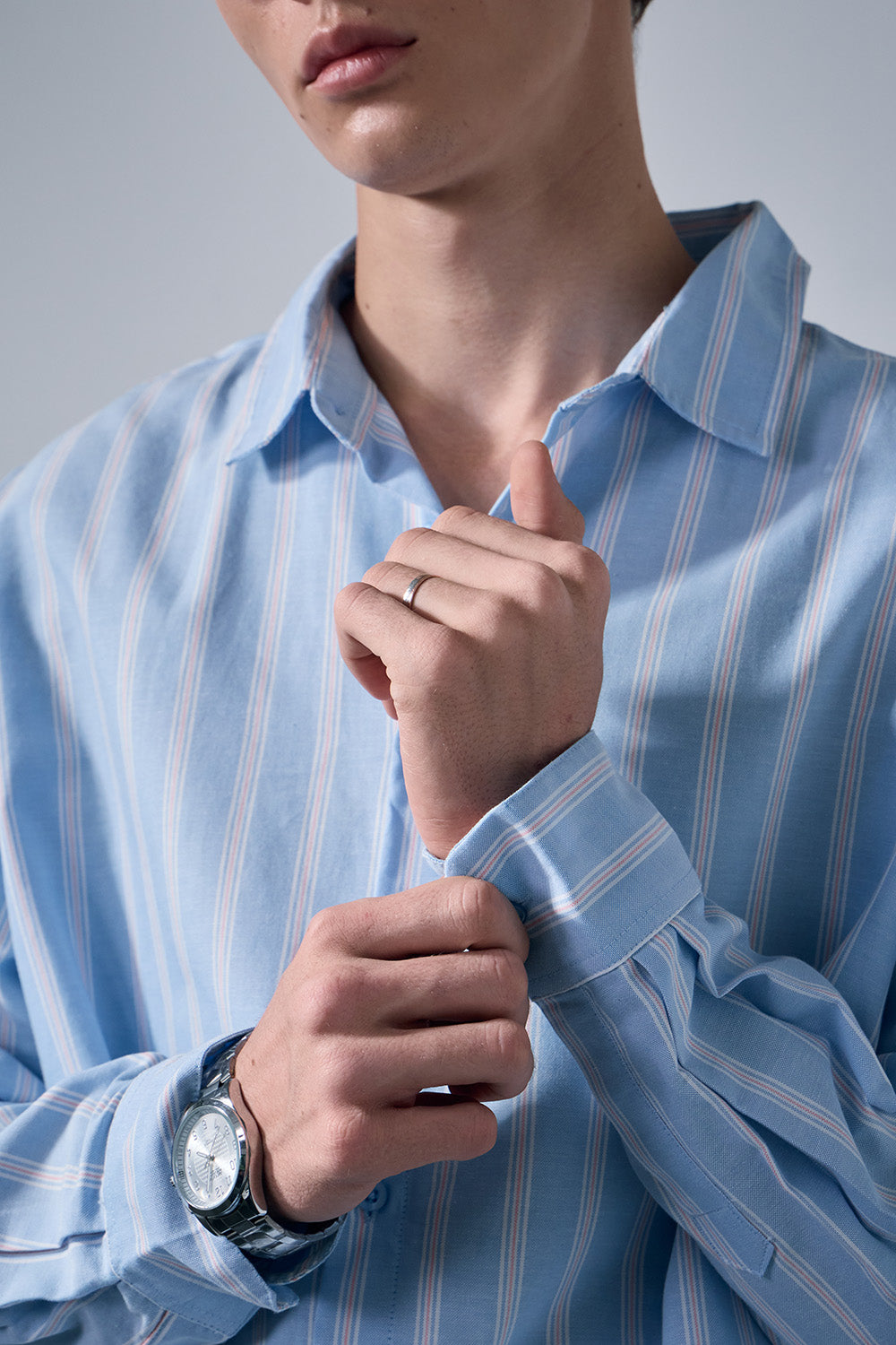 Blue Vintage Striped Full Sleeve Shirt - BonkersCorner