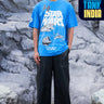 Blue Star Wars Oversized T-shirt - BonkersCorner