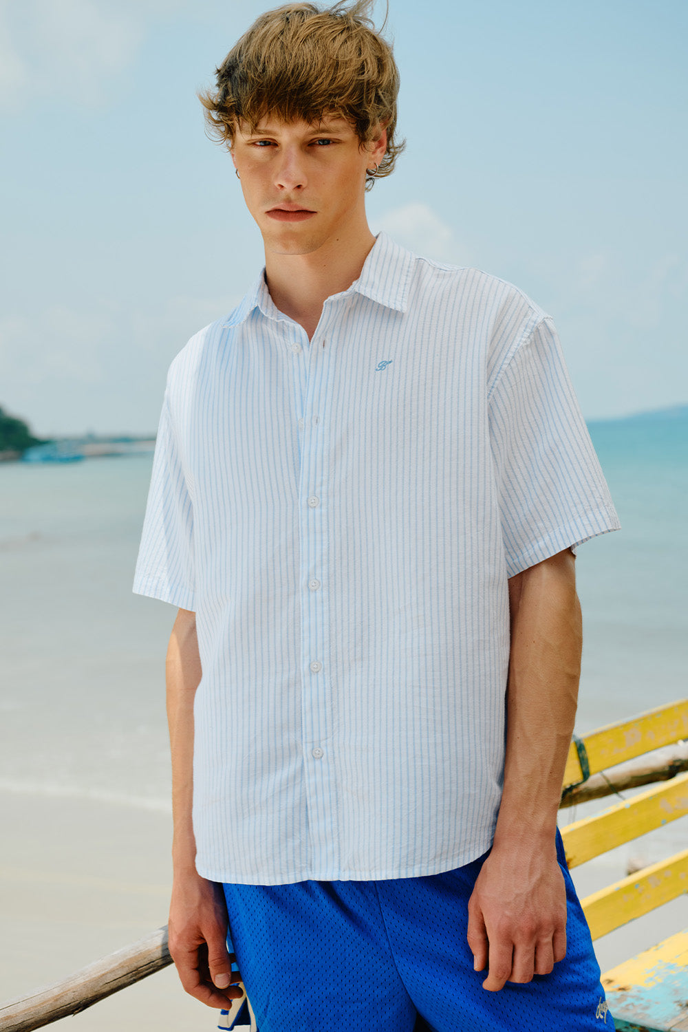 Bluewave Stripe Shirt - BonkersCorner
