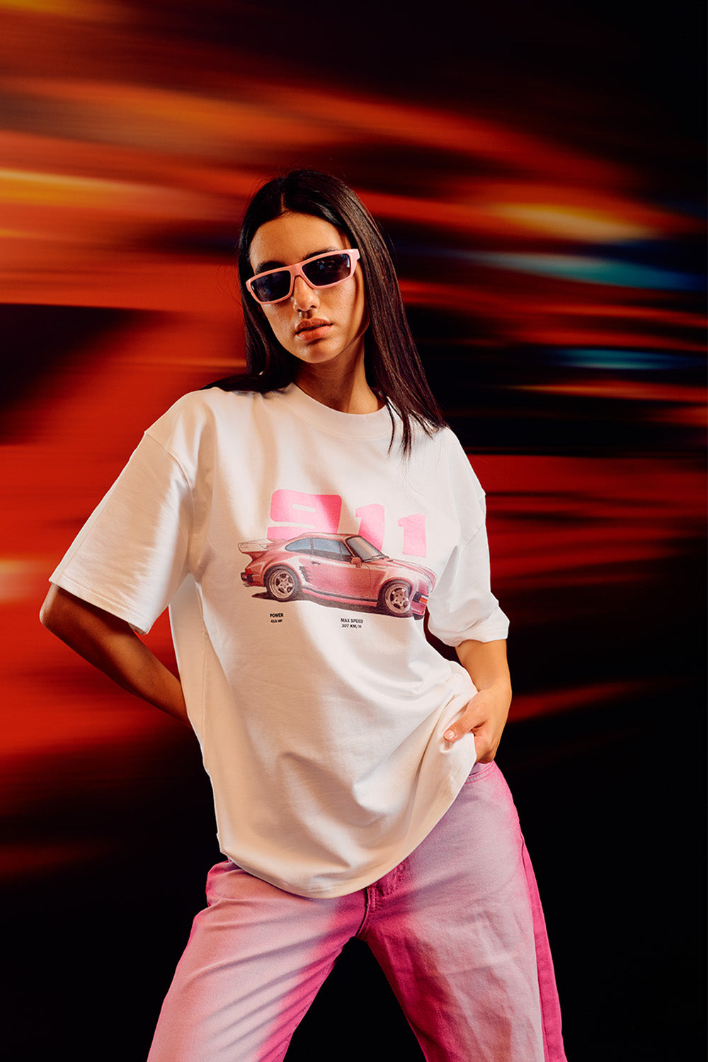 Blush Machine Oversized T-shirt - BonkersCorner