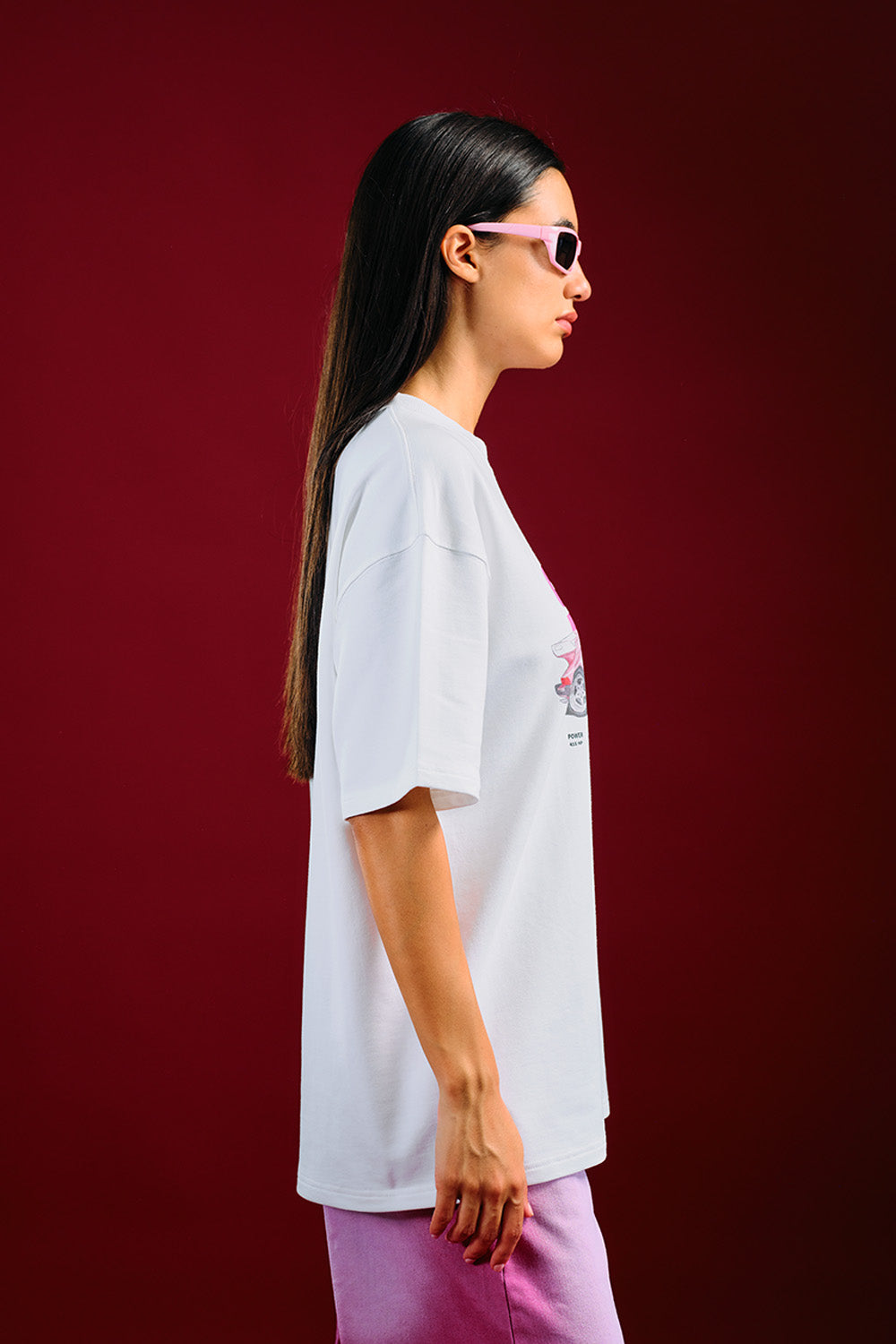 Blush Machine Oversized T-shirt - BonkersCorner