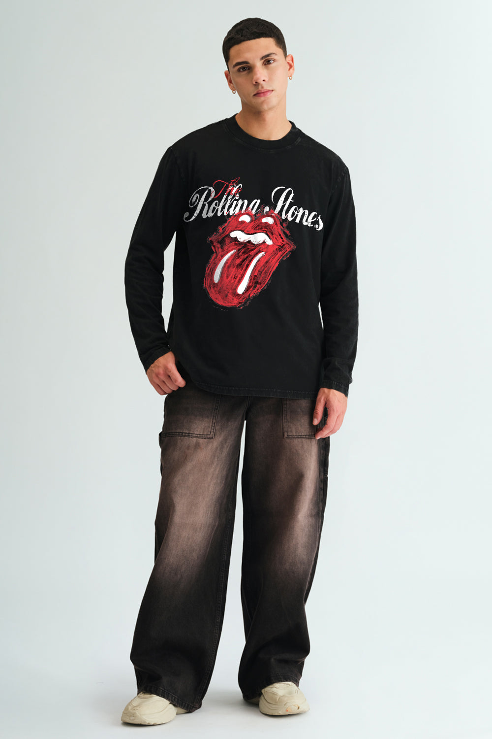 Paint It Black Full Sleeves T-shirt - BonkersCorner