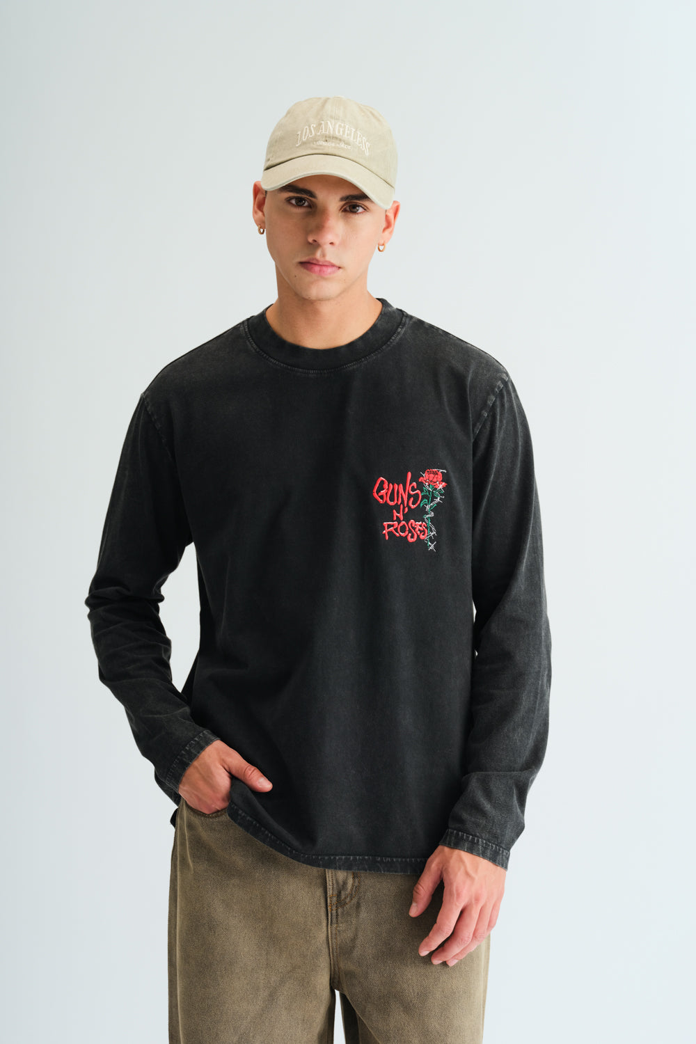 Black Guns N Roses Full Sleeves T-shirt - BonkersCorner