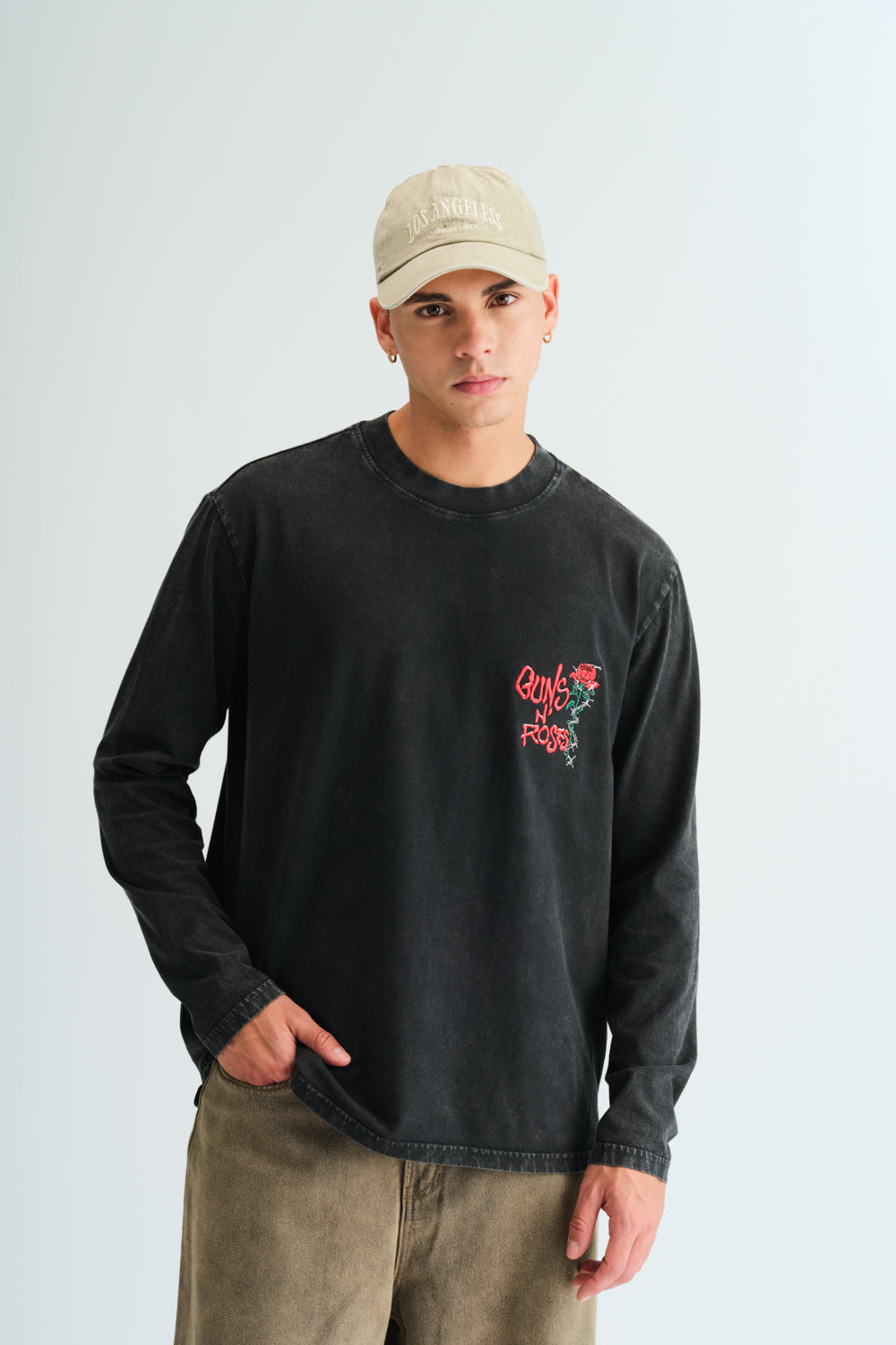 Black Guns N Roses Full Sleeves T-shirt - BonkersCorner