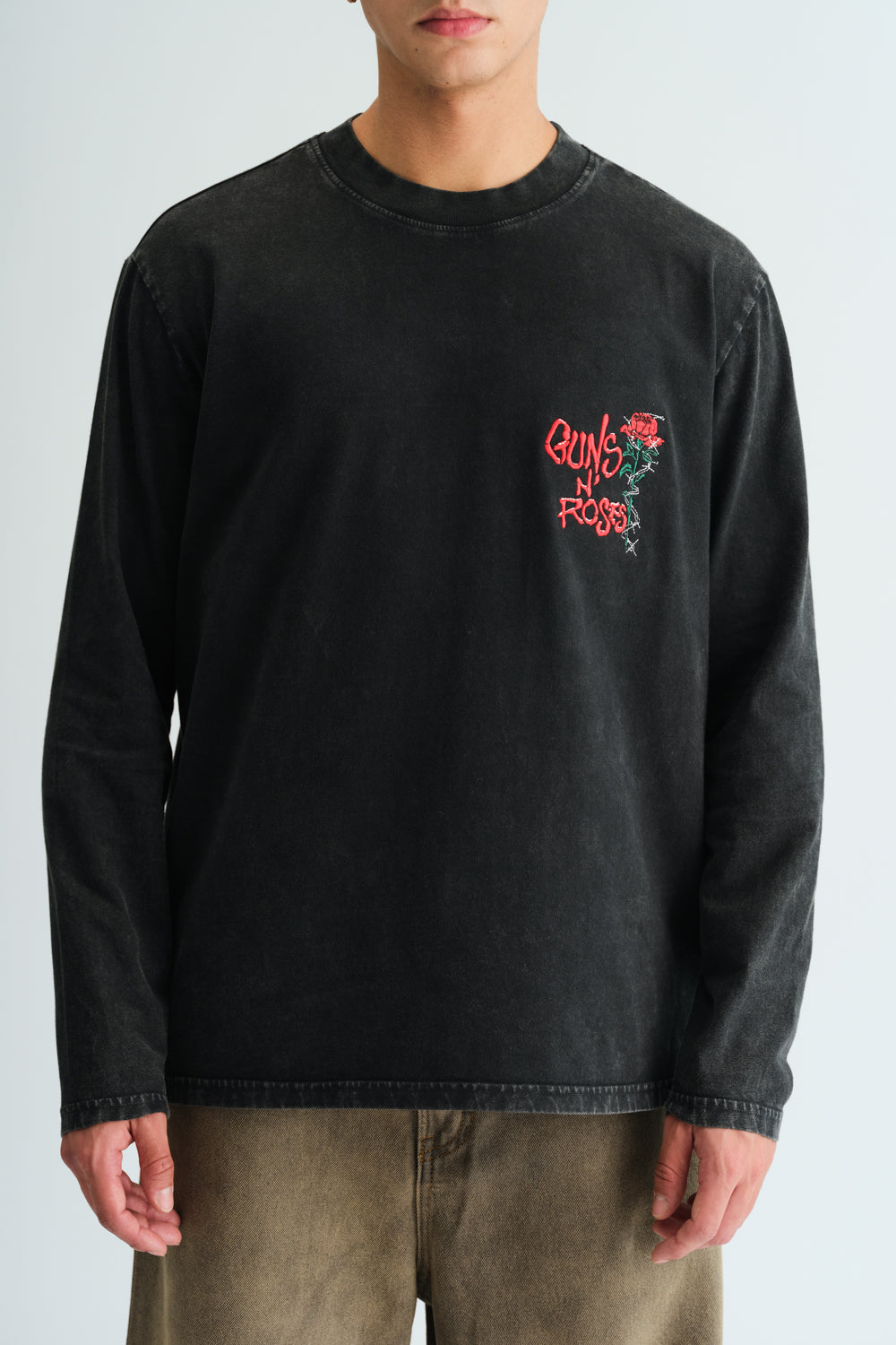Black Guns N Roses Full Sleeves T-shirt - BonkersCorner