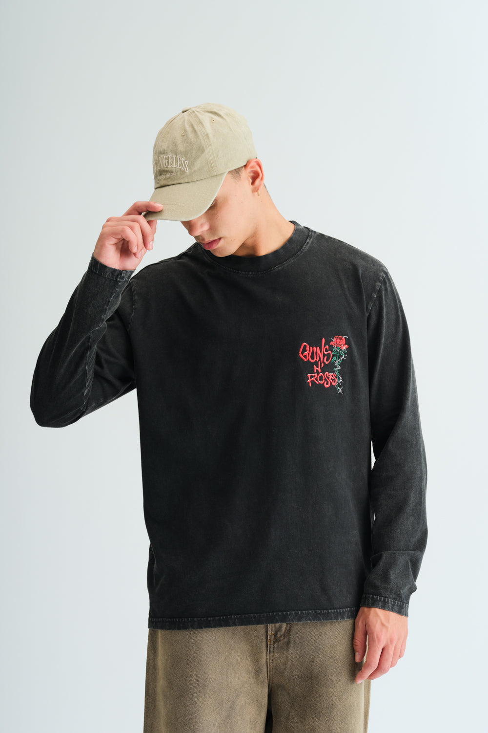 Black Guns N Roses Full Sleeves T-shirt - BonkersCorner