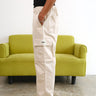 Off White Cargo With Utility Pockets - BonkersCorner