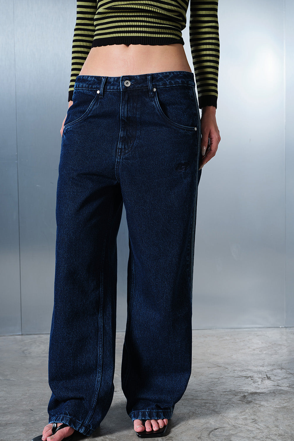 Ridge Line Blue Straight Fit Jeans