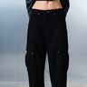 Black Cargo Denim Pants - BonkersCorner