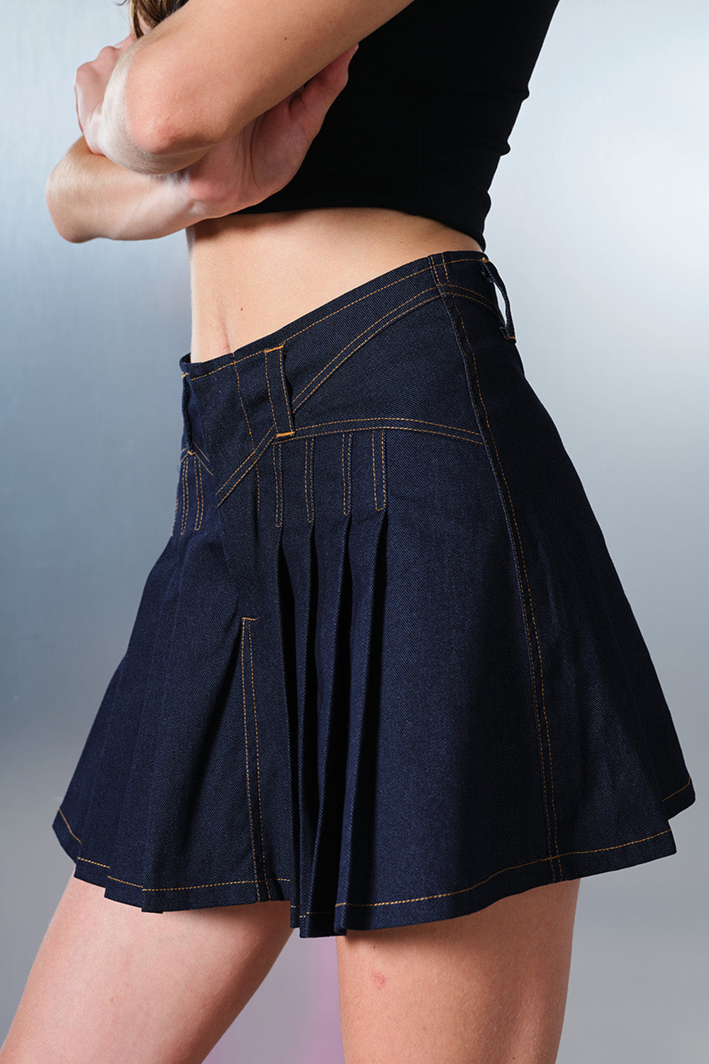 Blue Denim Decode Skirt