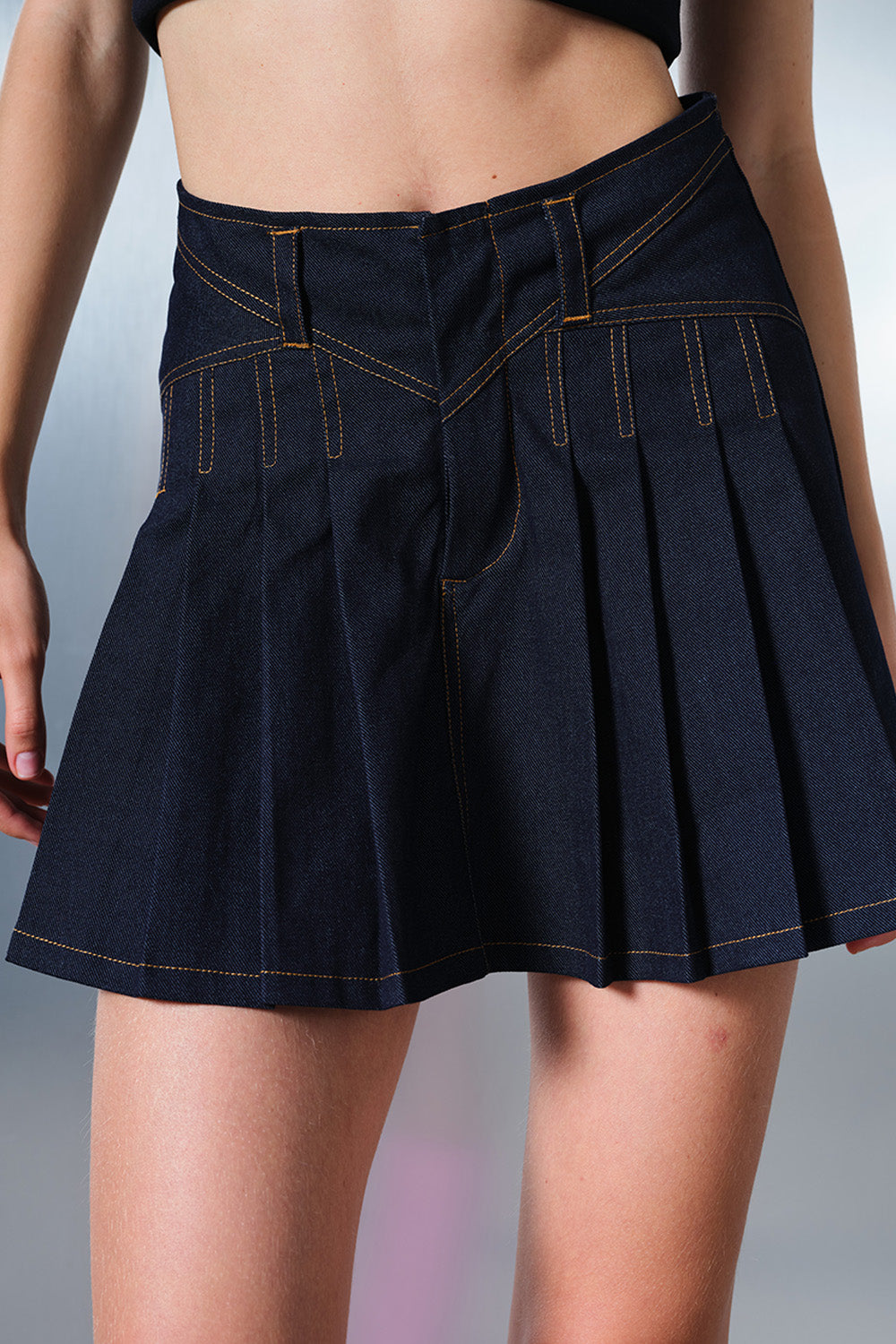 Blue Denim Decode Skirt