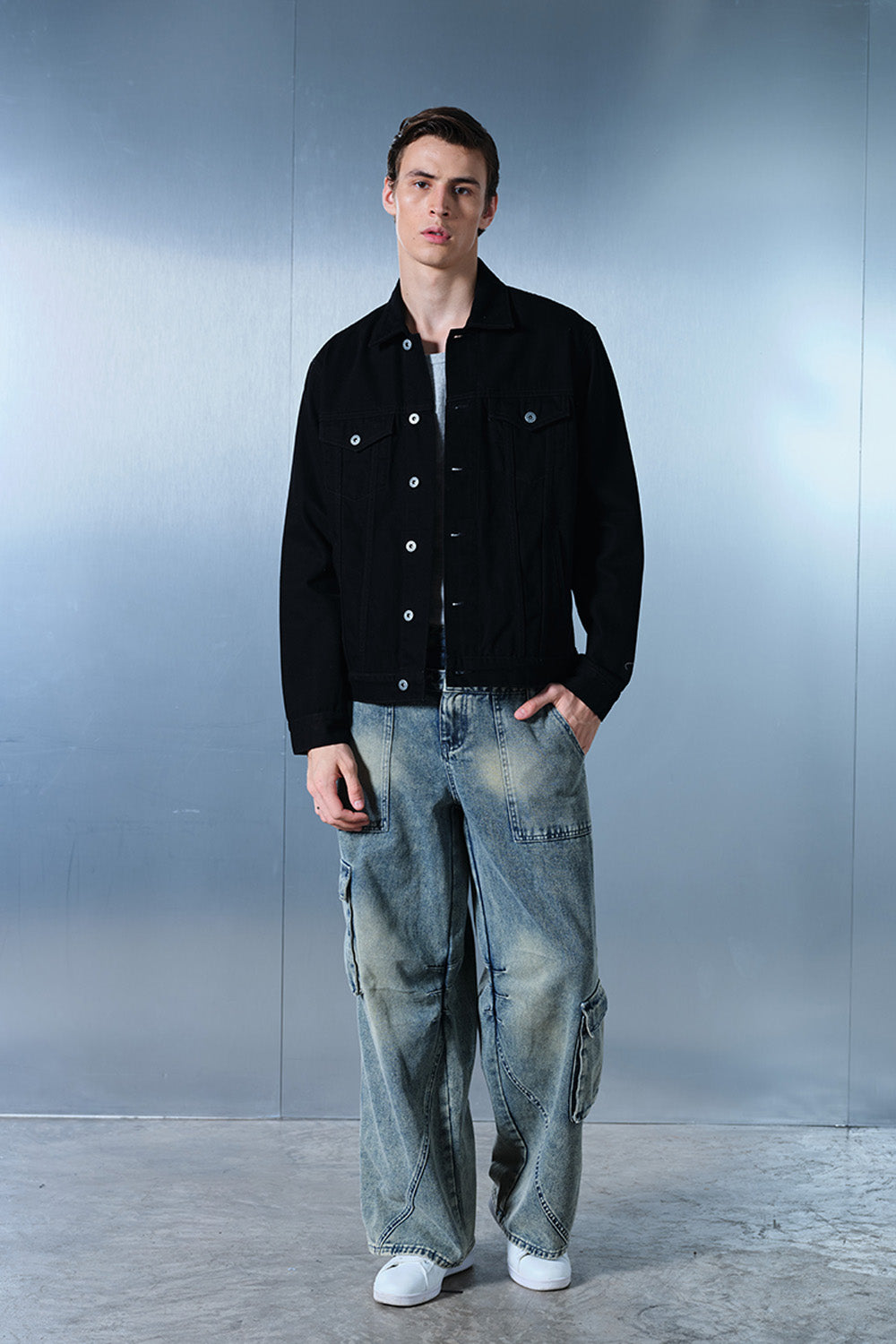 Buckenham Black Denim Jacket - BonkersCorner