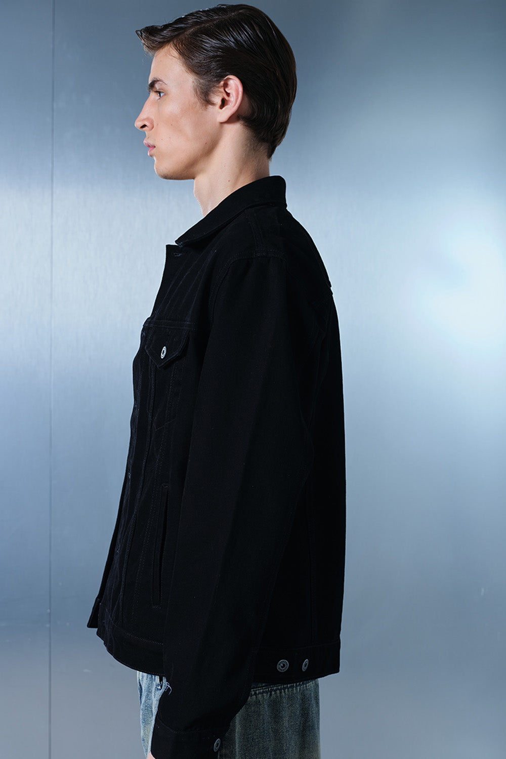 Buckenham Black Denim Jacket - BonkersCorner