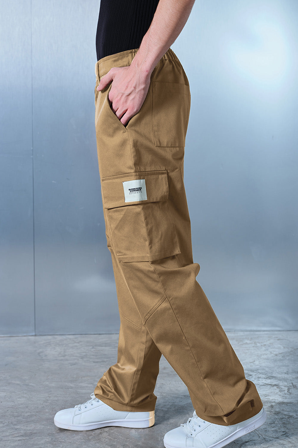 Khaki Cargo With Utility Pockets