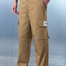 Khaki Cargo With Utility Pockets - BonkersCorner