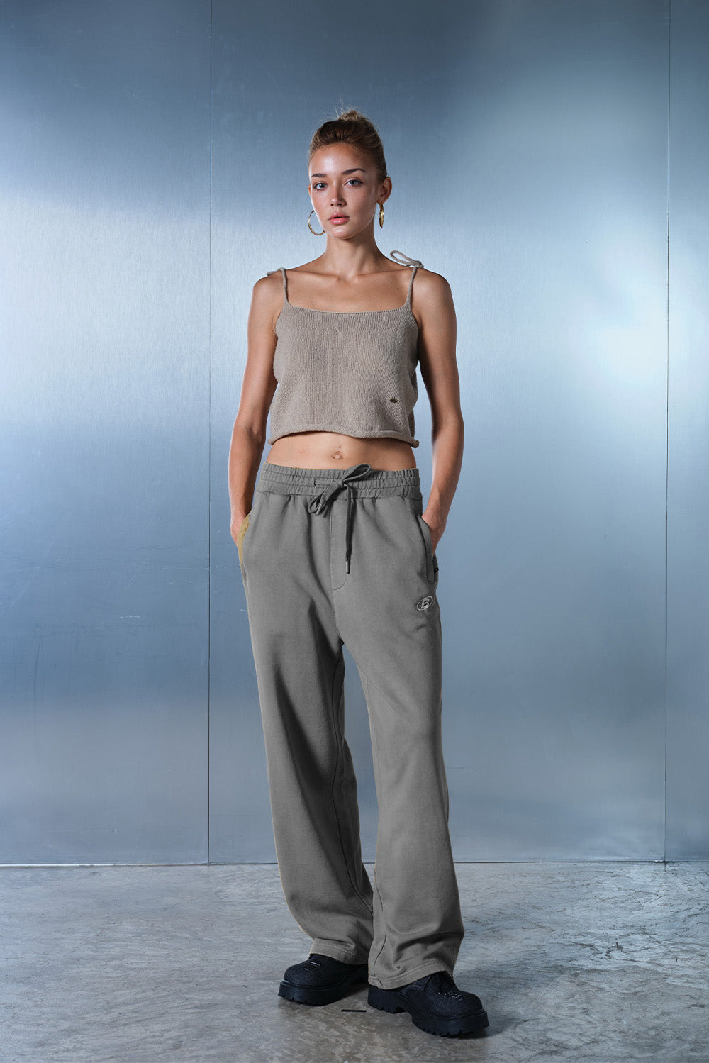 Faded Grey On The Go Joggers - BonkersCorner