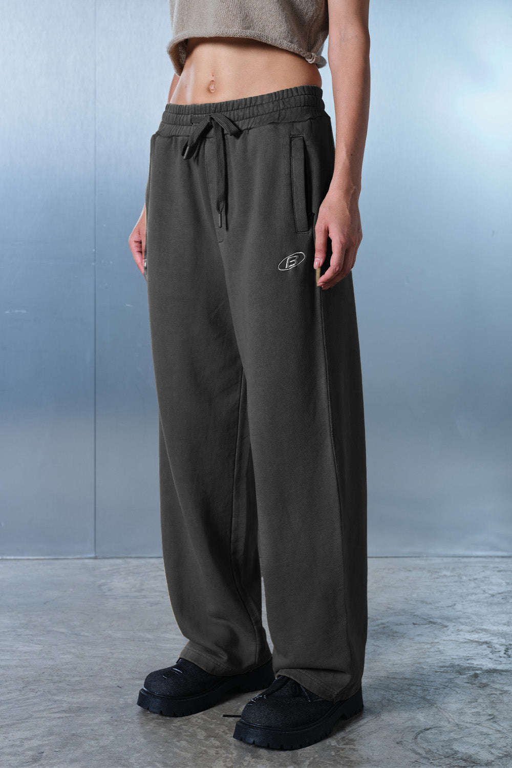 Faded Black On The Go Joggers