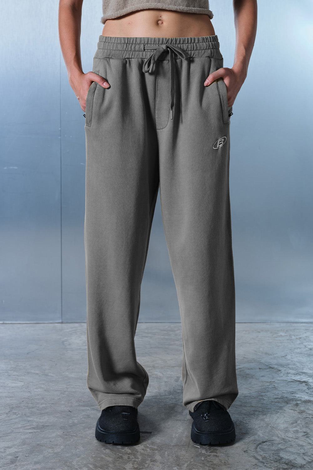 Faded Grey On The Go Joggers - BonkersCorner