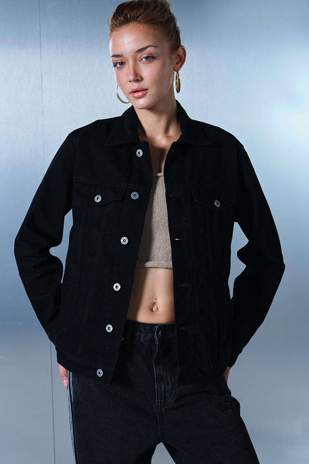 Buckenham Black Denim Jacket