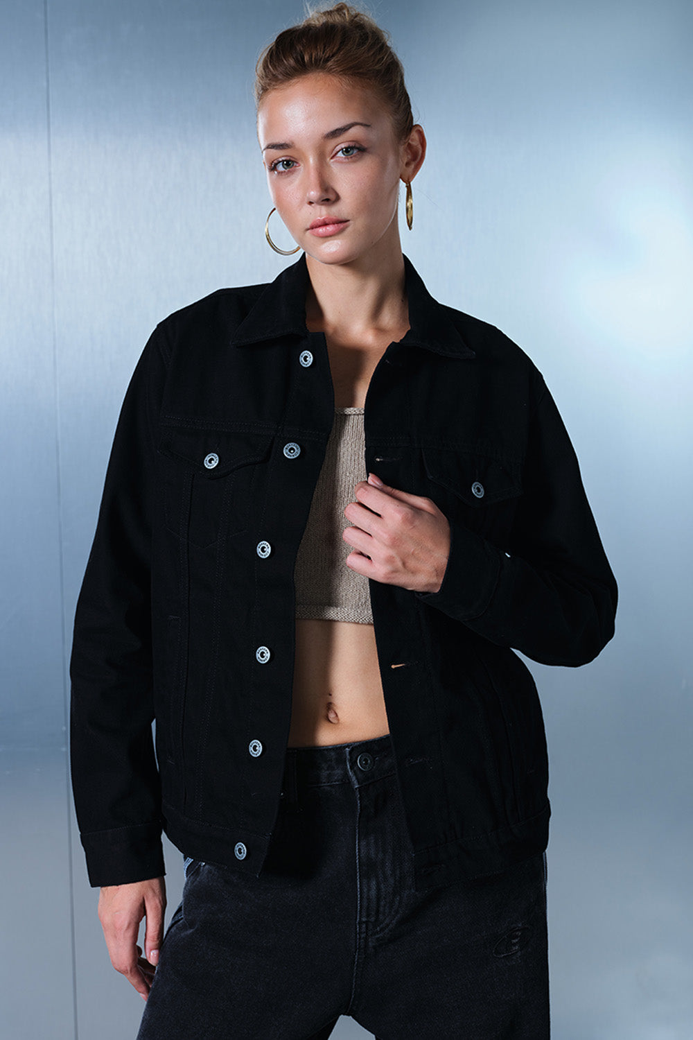 Buckenham Black Denim Jacket
