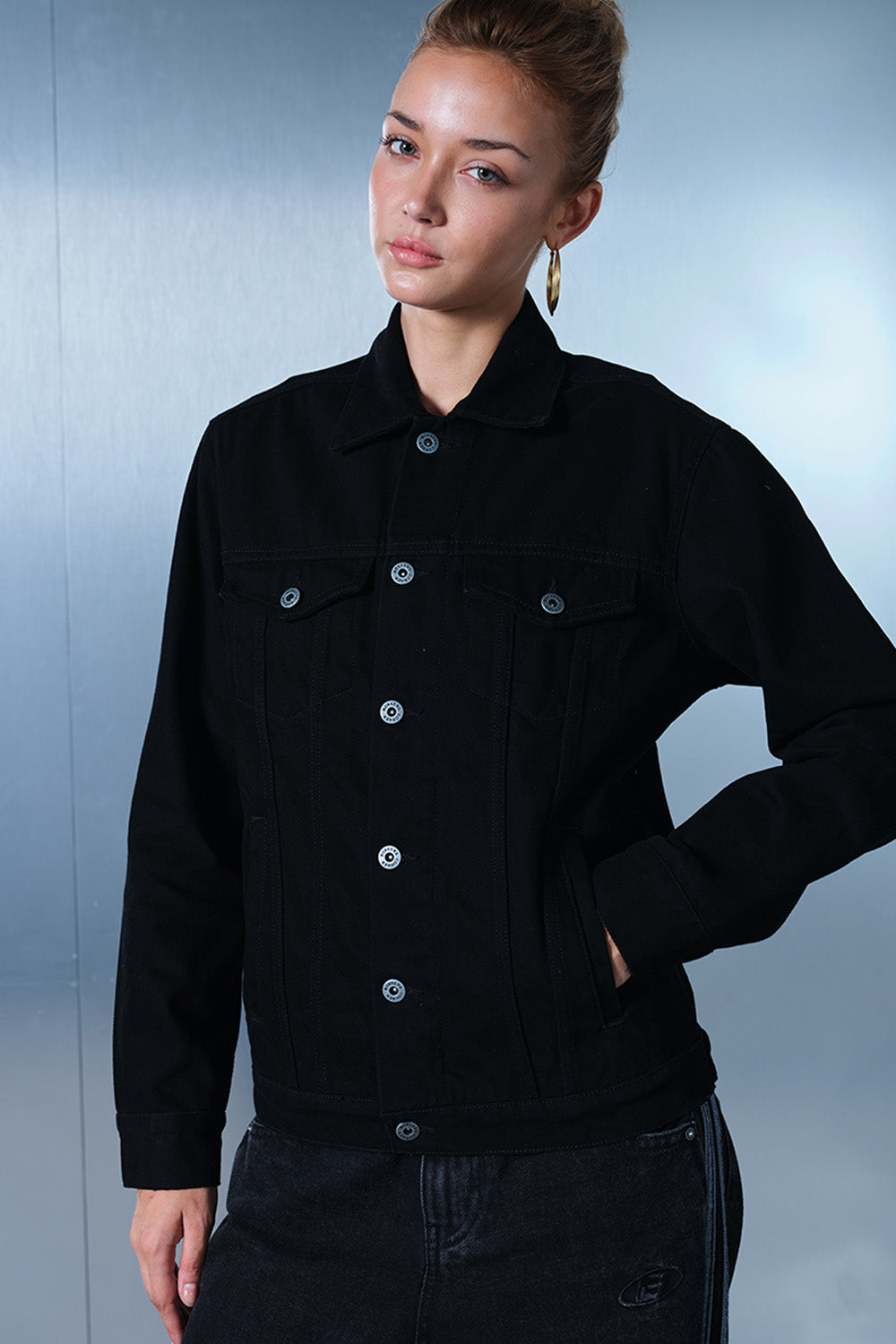 Buckenham Black Denim Jacket