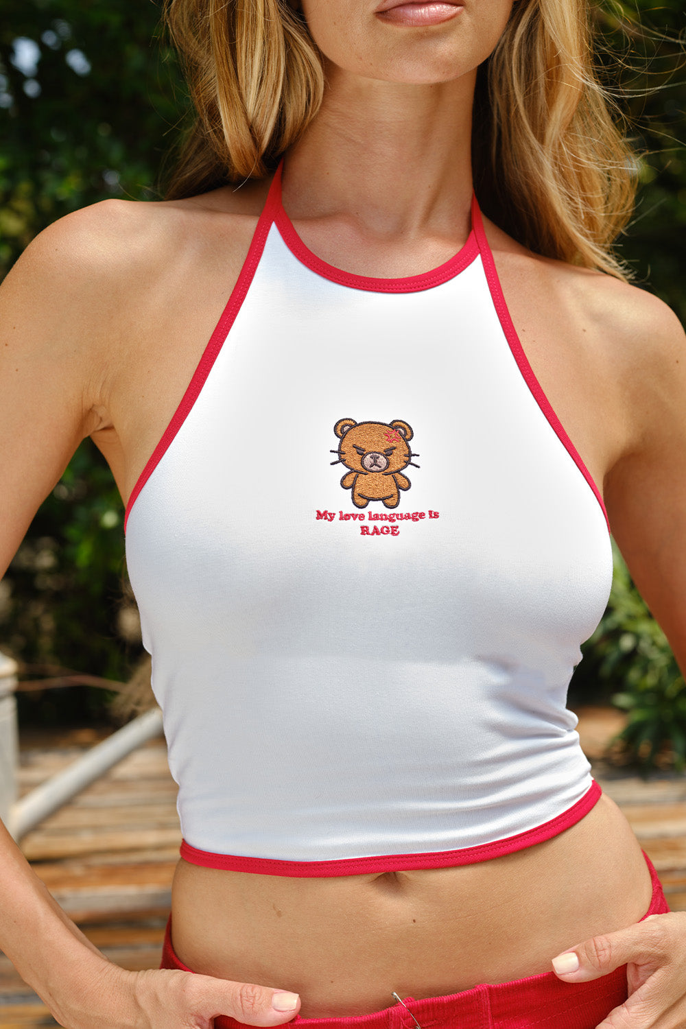 Rage Bear Halter Top - BonkersCorner