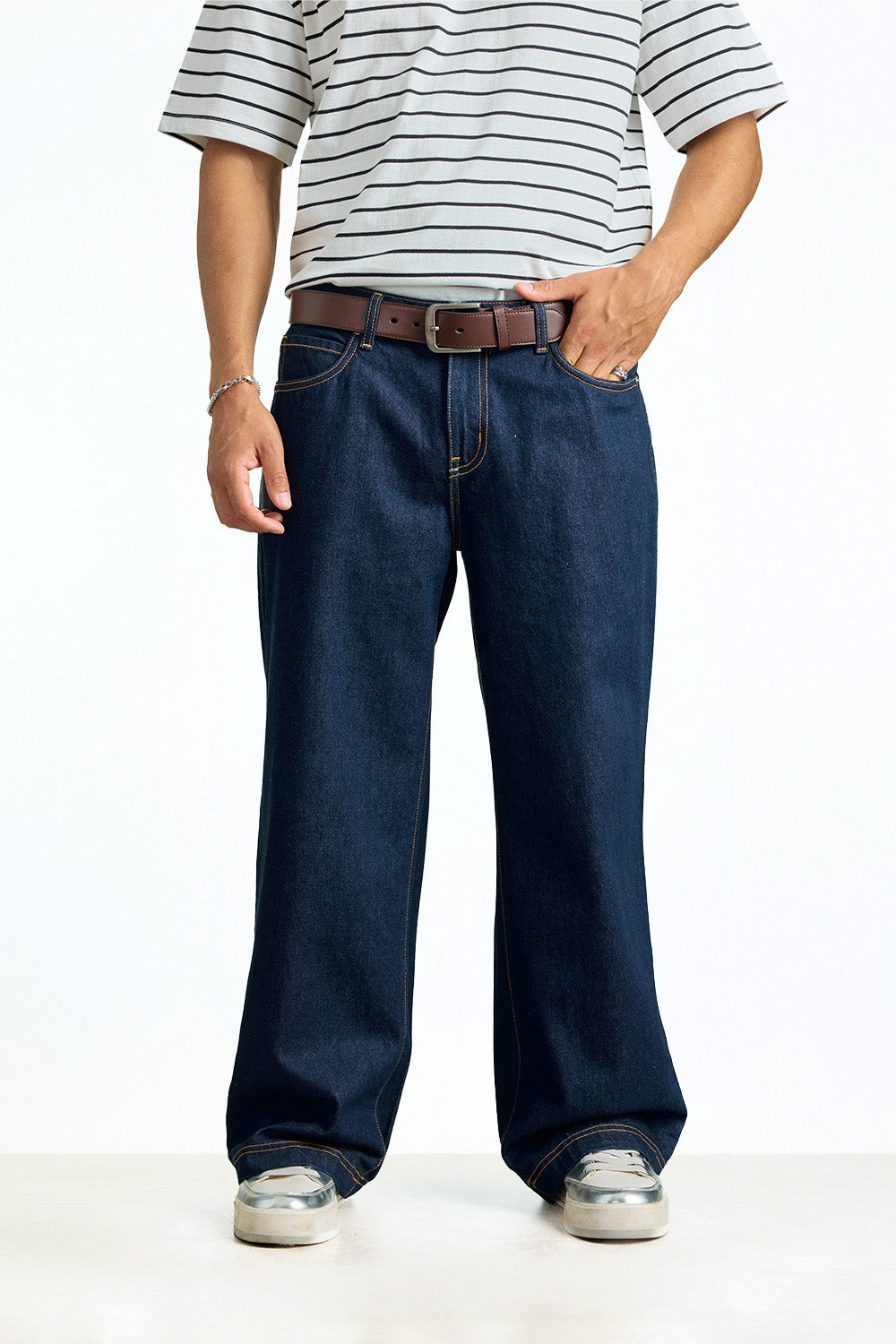 Deep Blue Relaxed Fit Jeans - BonkersCorner