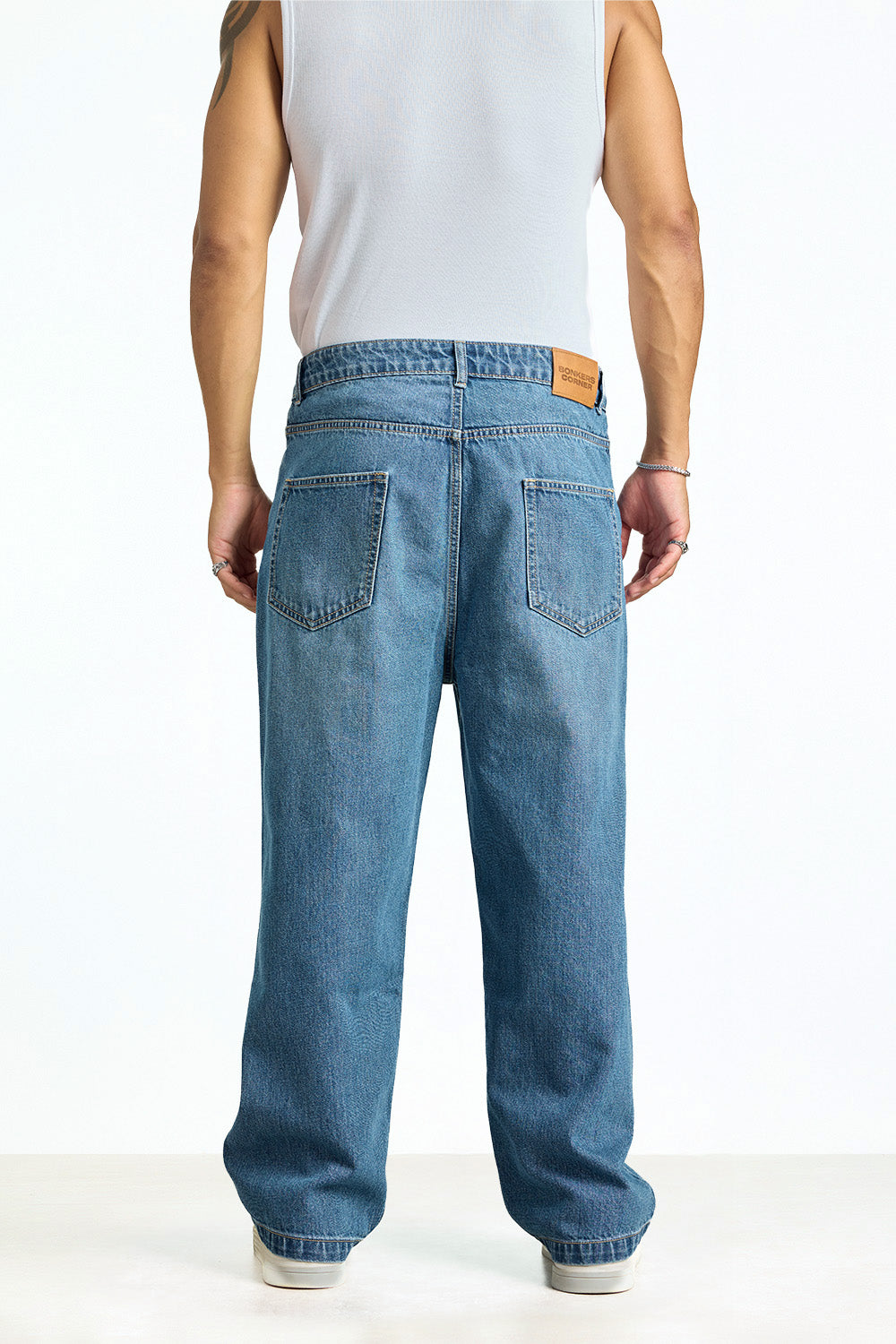Wrecked Blue Distressed Jeans - BonkersCorner