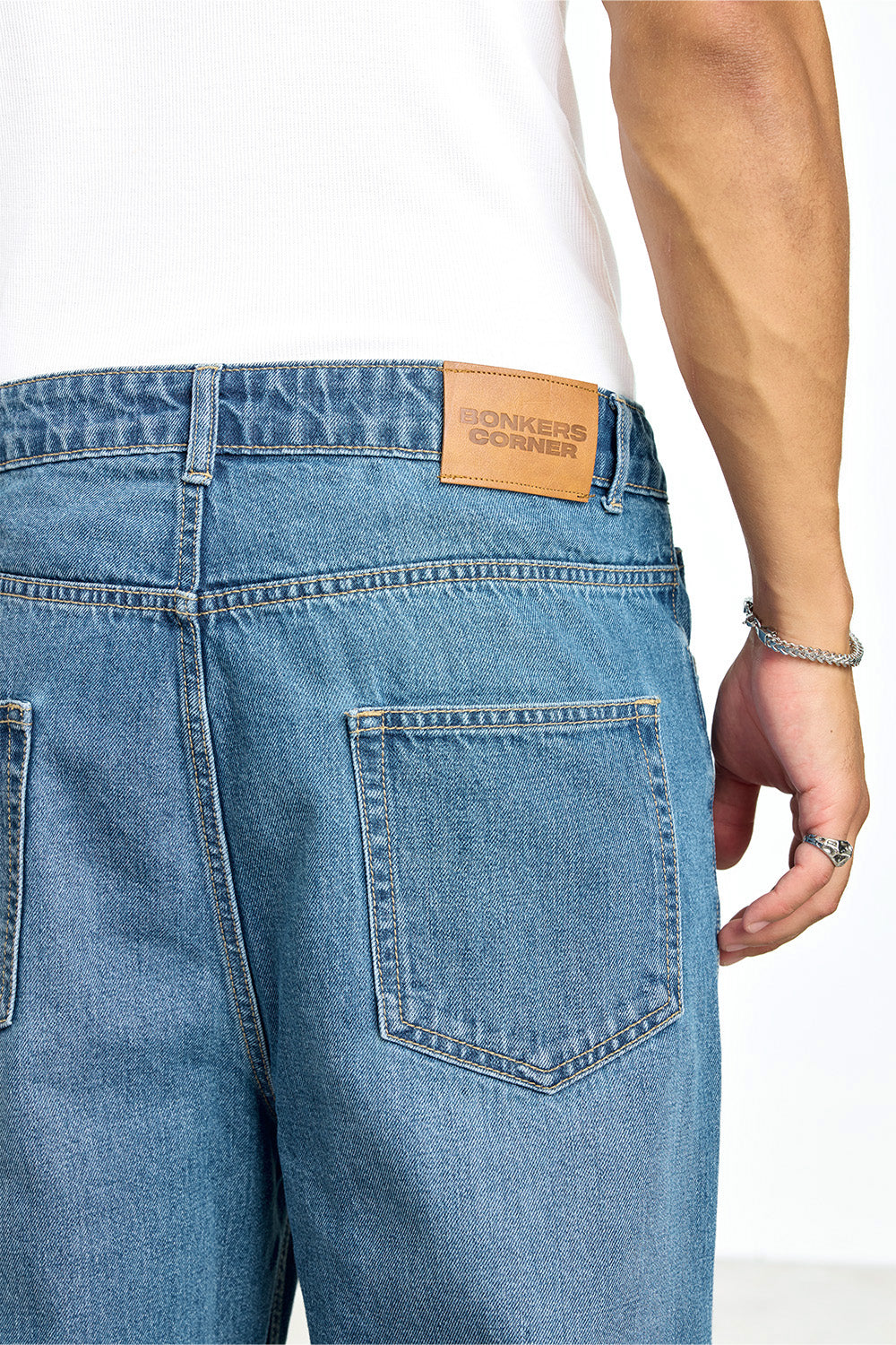 Wrecked Blue Distressed Jeans - BonkersCorner