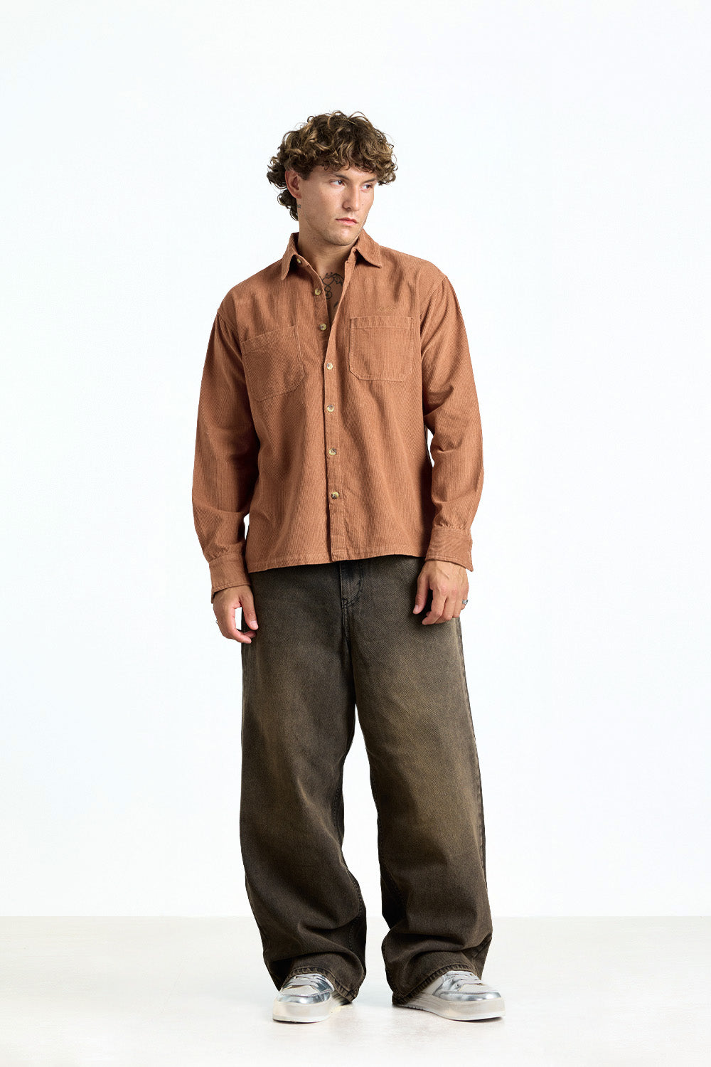 Brown Corduroy Overshirt - BonkersCorner