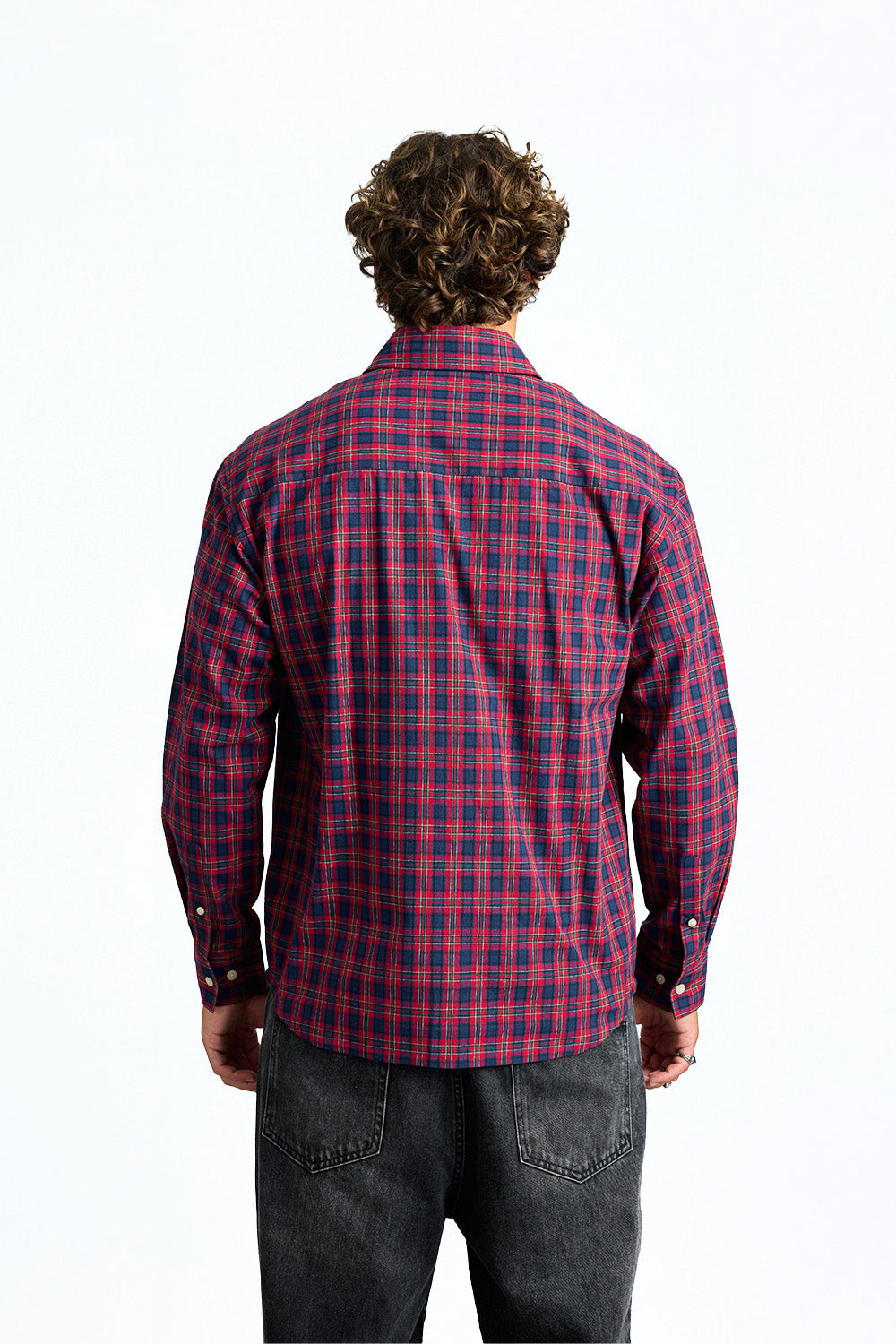 Crimson Check Casual Shirt - BonkersCorner
