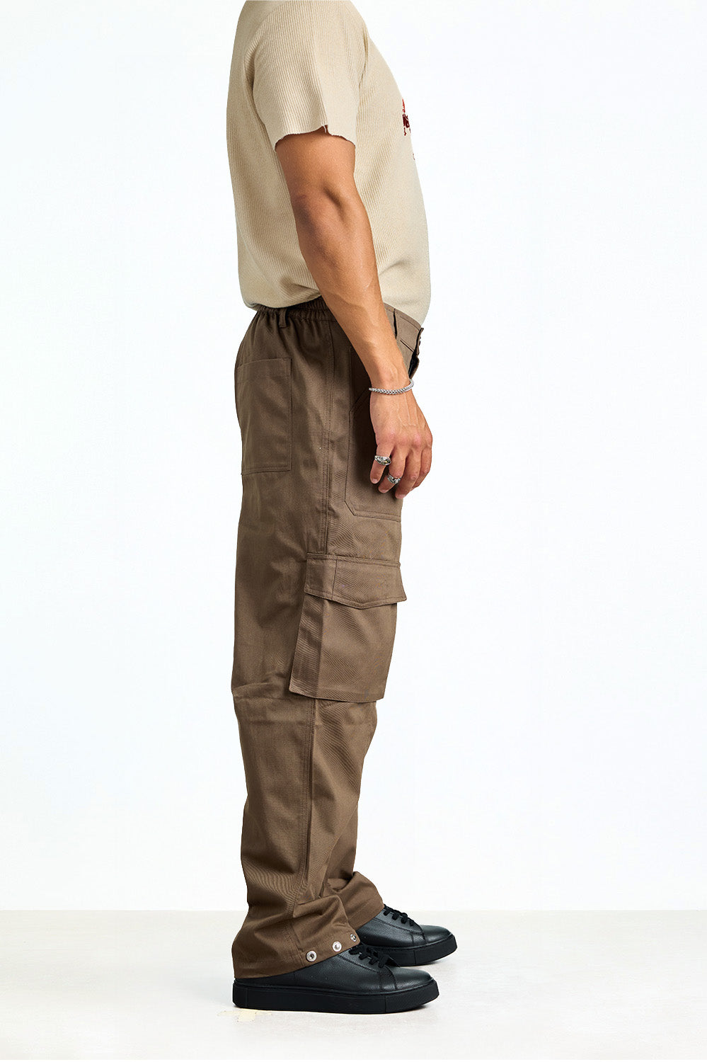 Coffee Brown 6 Pockets Pants - BonkersCorner