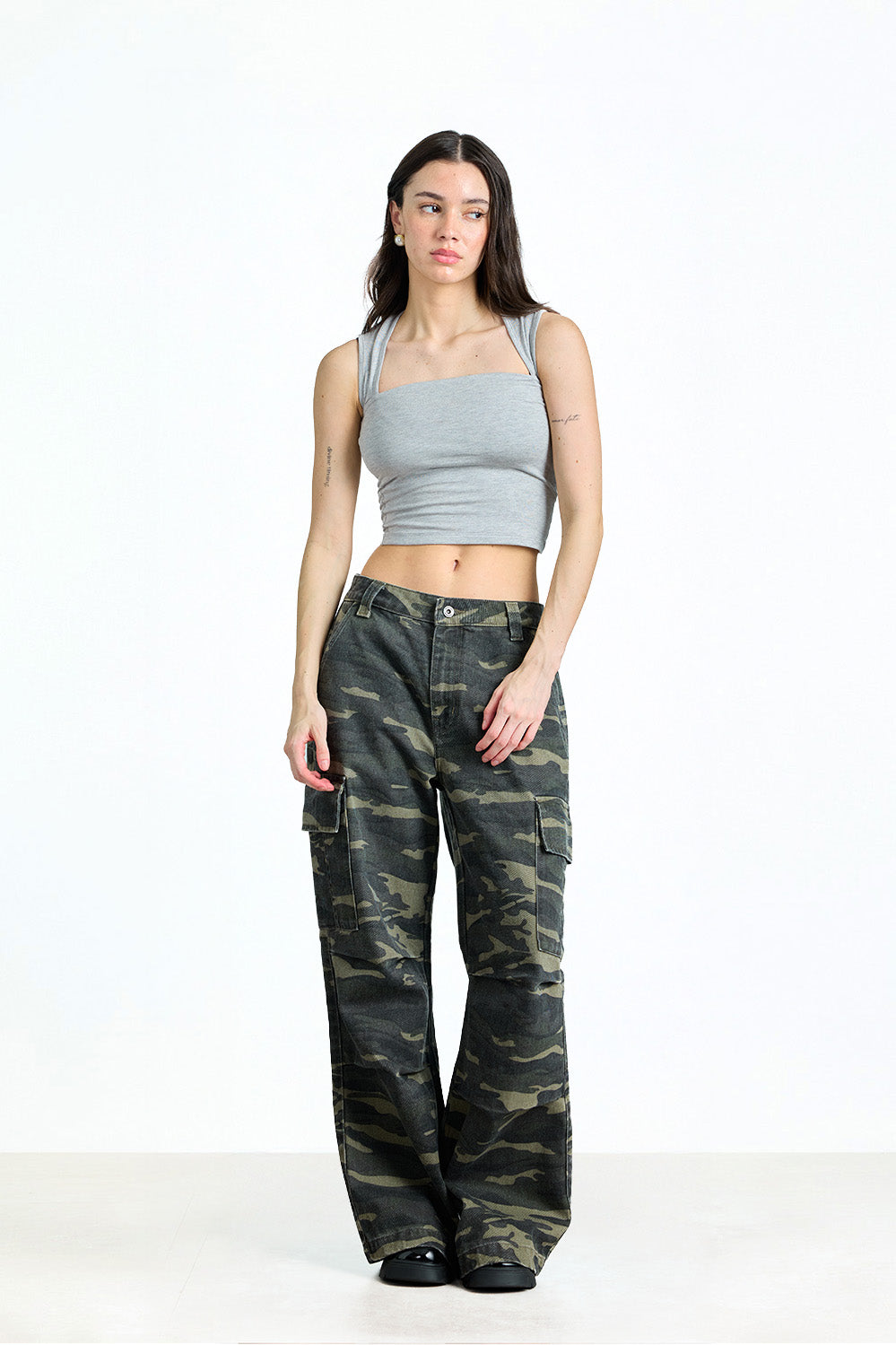 Hunter Mode Wide Leg Camo Cargo