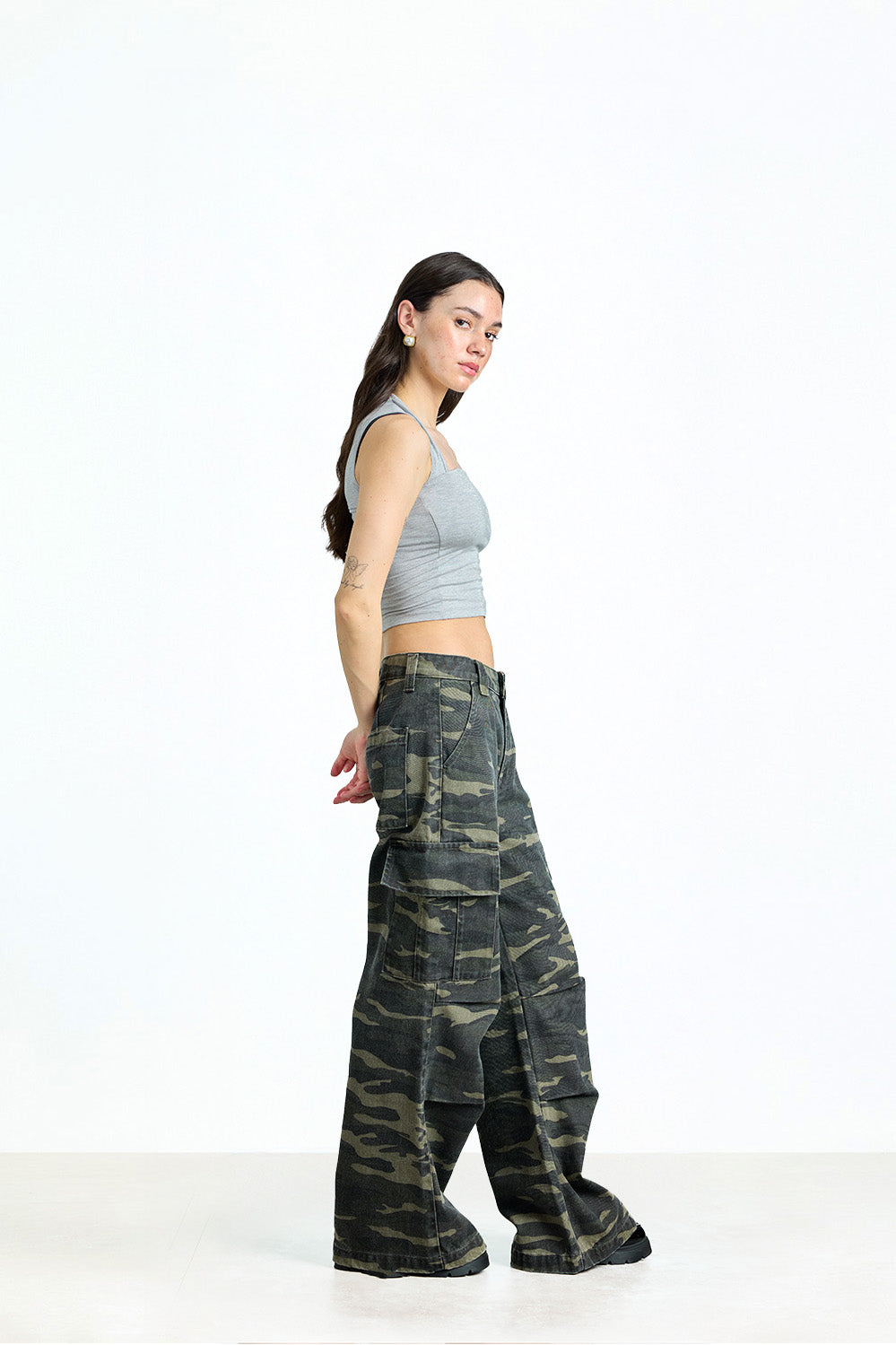 Hunter Mode Wide Leg Camo Cargo - BonkersCorner