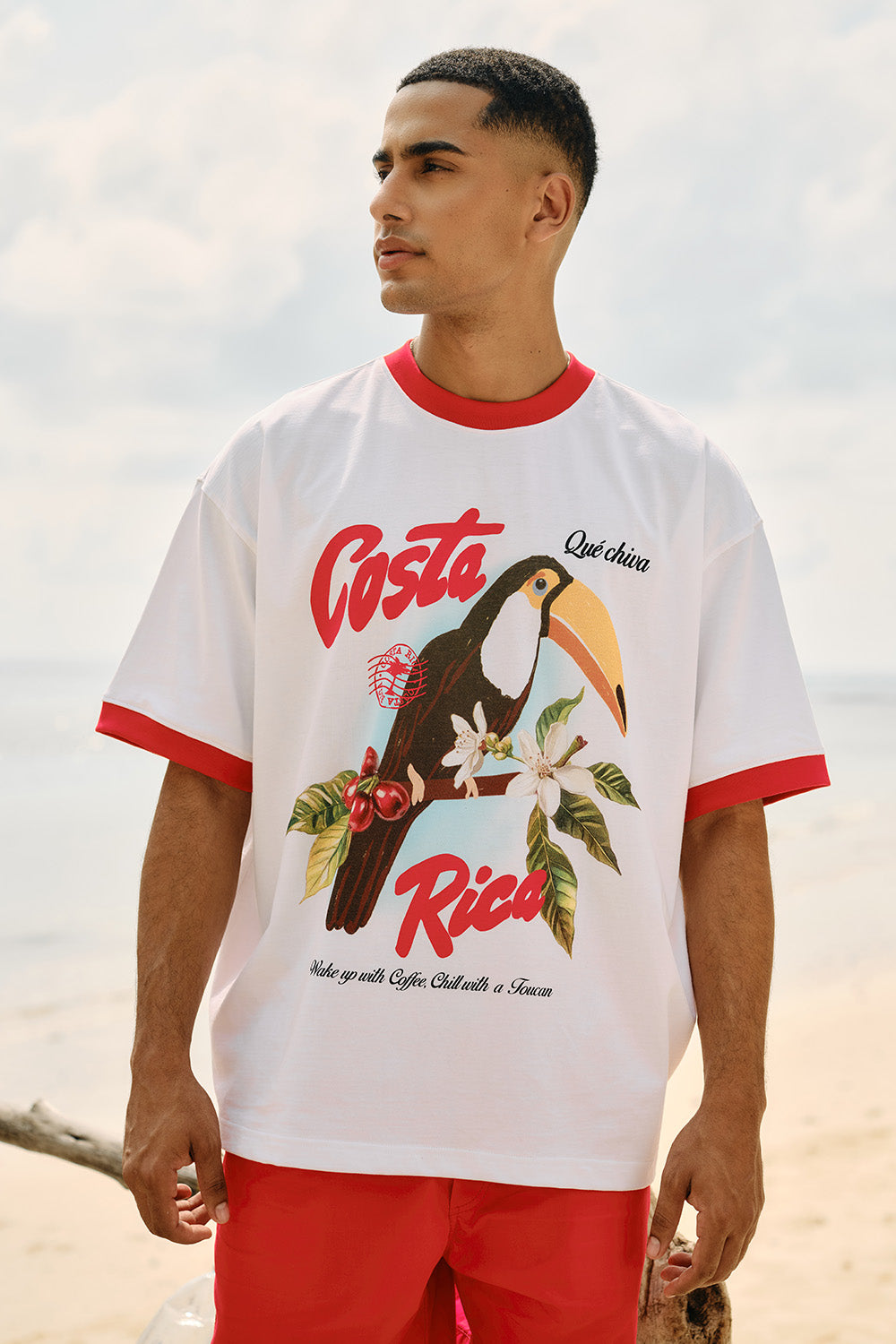 Costa Rica Postcard Oversized T-shirt - BonkersCorner