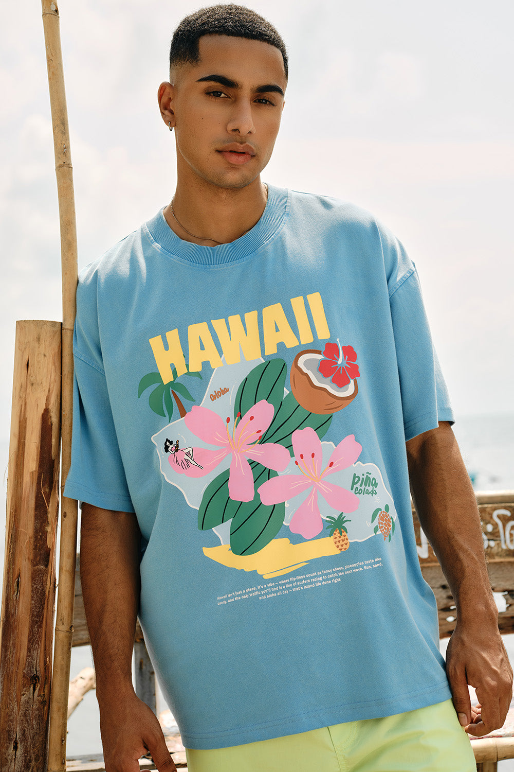 Hawaii Bloom Oversized T-shirt