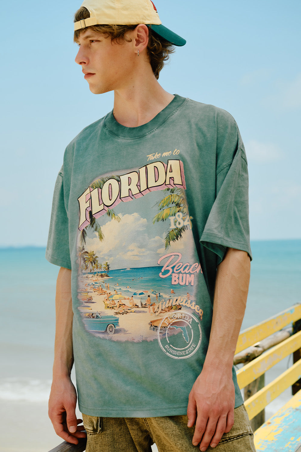 Florida Beach Bum Oversized T-shirt - BonkersCorner
