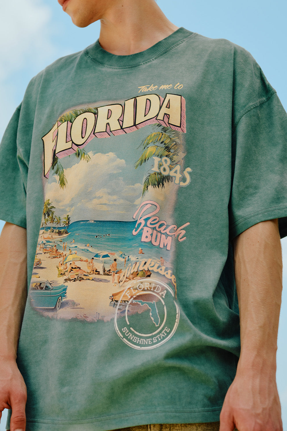 Florida Beach Bum Oversized T-shirt - BonkersCorner