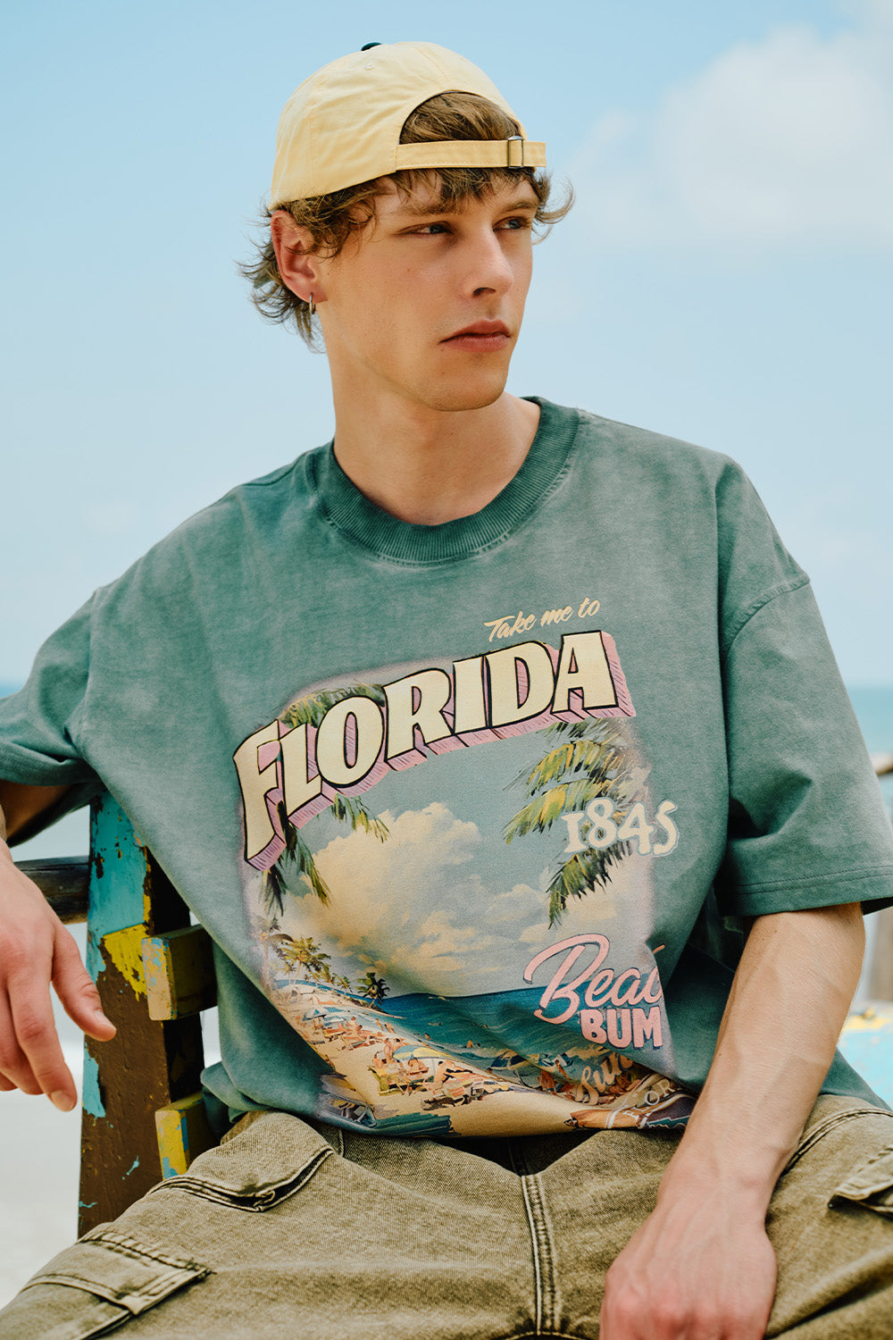Florida Beach Bum Oversized T-shirt - BonkersCorner