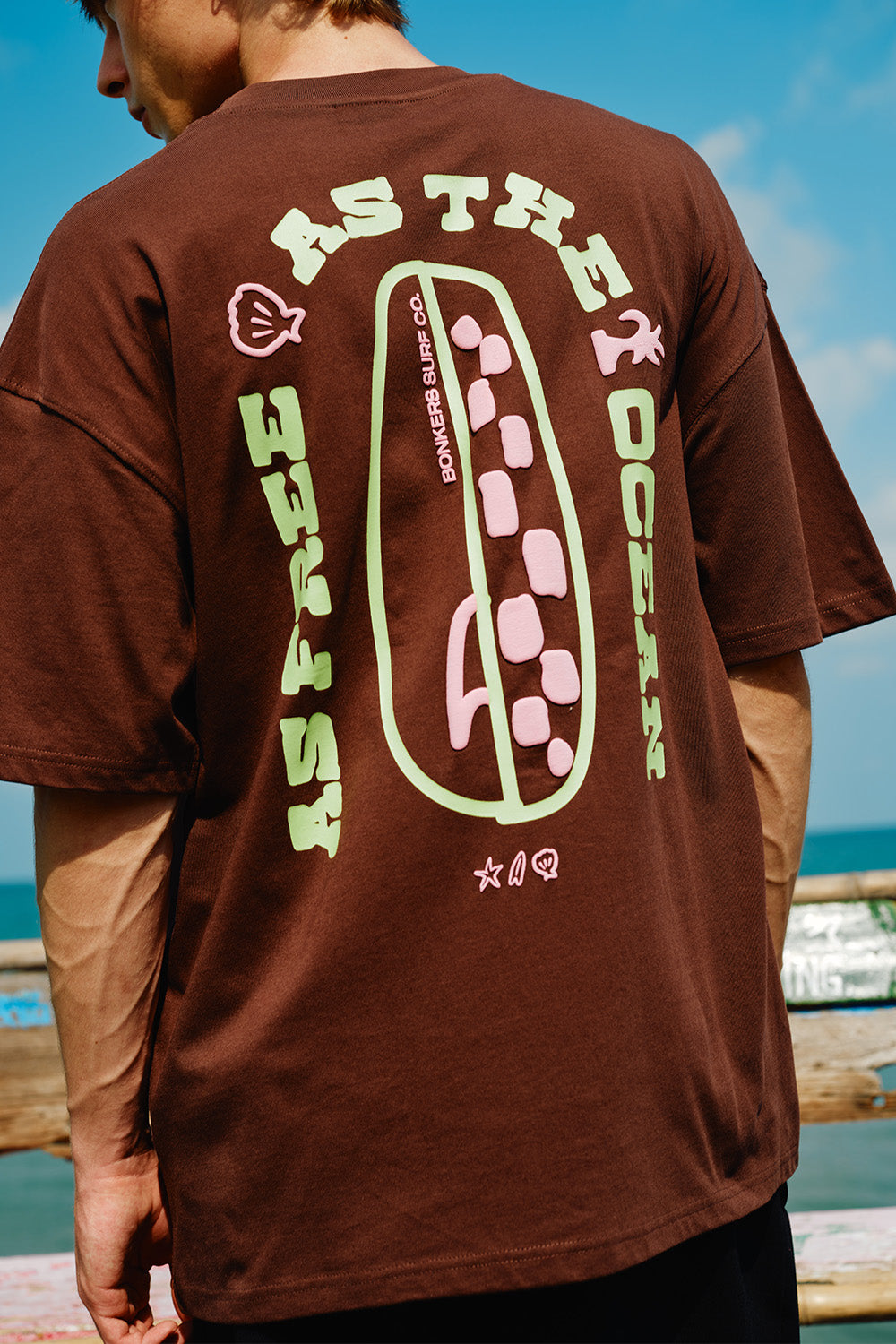 Surf Society Oversized T-shirt - BonkersCorner