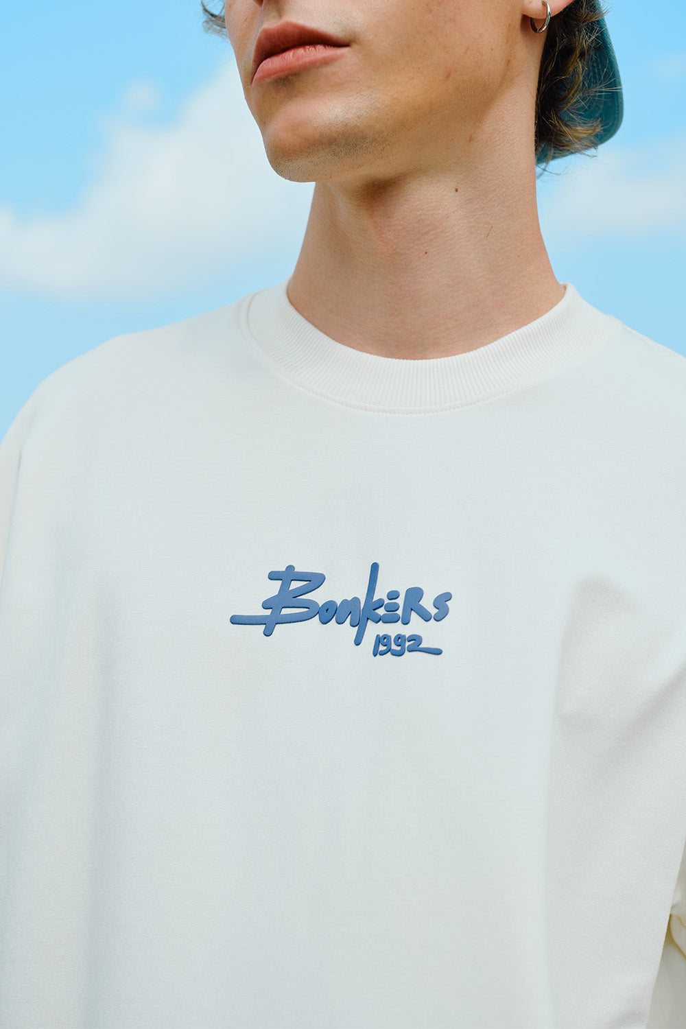 Coastal Stories Off White Oversized T-shirt - BonkersCorner
