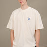 Playboy Core Off White Oversized T-shirt - BonkersCorner