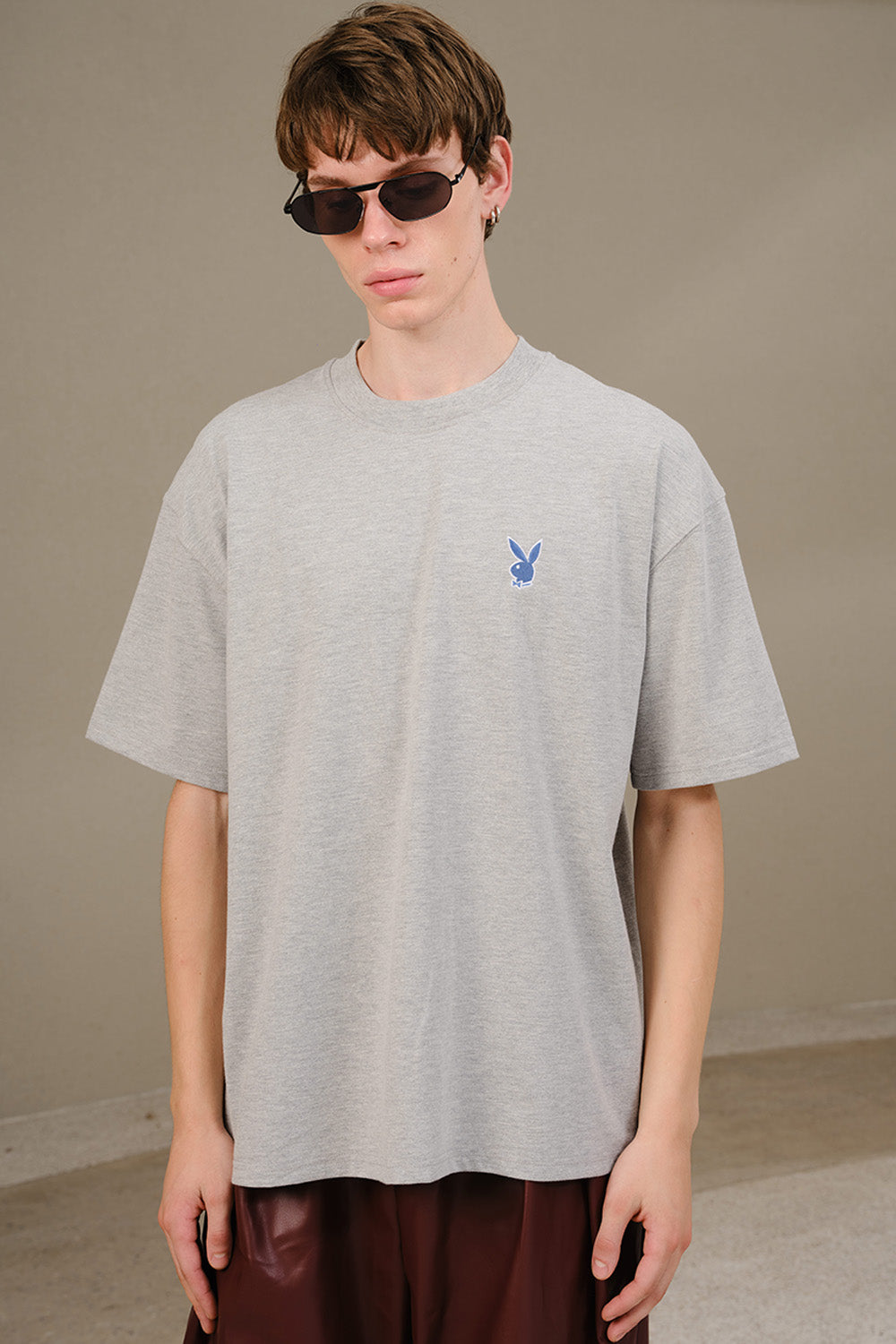 Playboy Core Grey Oversized T-shirt
